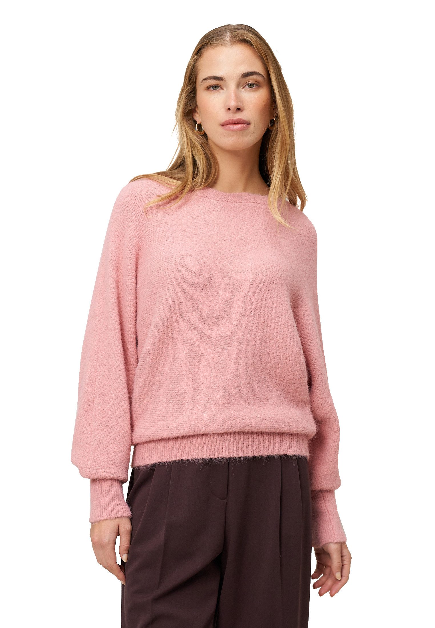Strickpullover Damen Strickpullover mit U-Boot Ausschnitt
