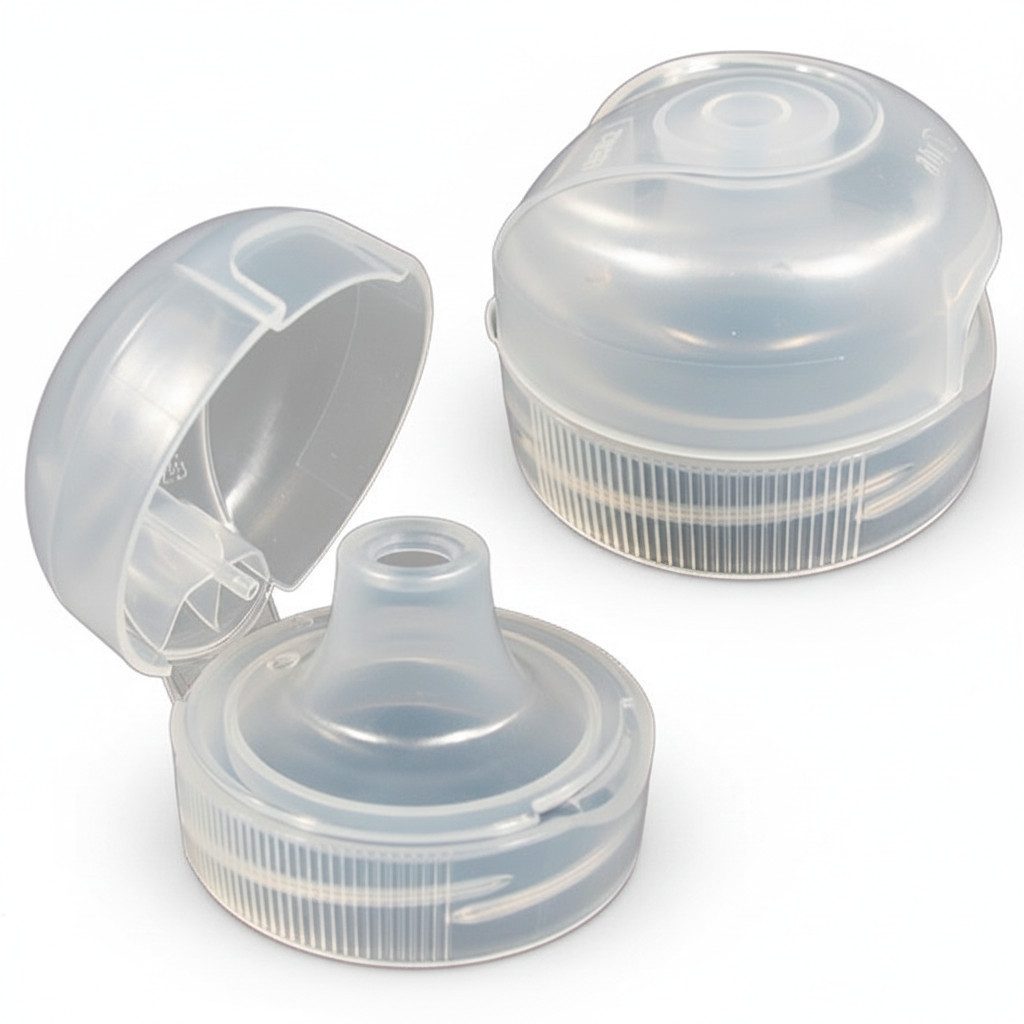 Greiner Trinkflasche, 3 x 1 L Wasserflasche Tritan BPA frei + 3 x Trinkdeckel Flip Top