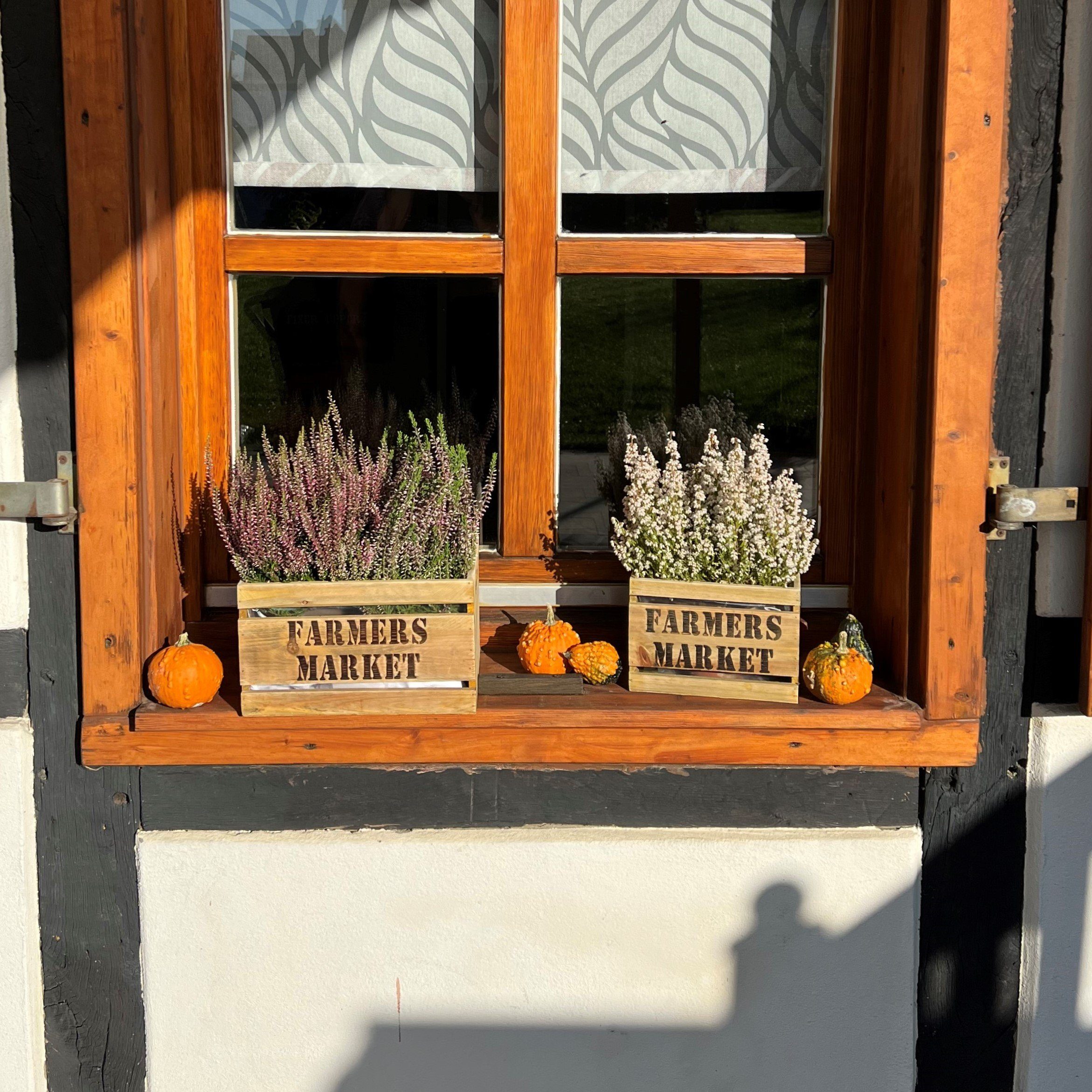tegawo Holzkiste Farmers Market, Pflanzkiste, wasserdicht durch PE-Beutel