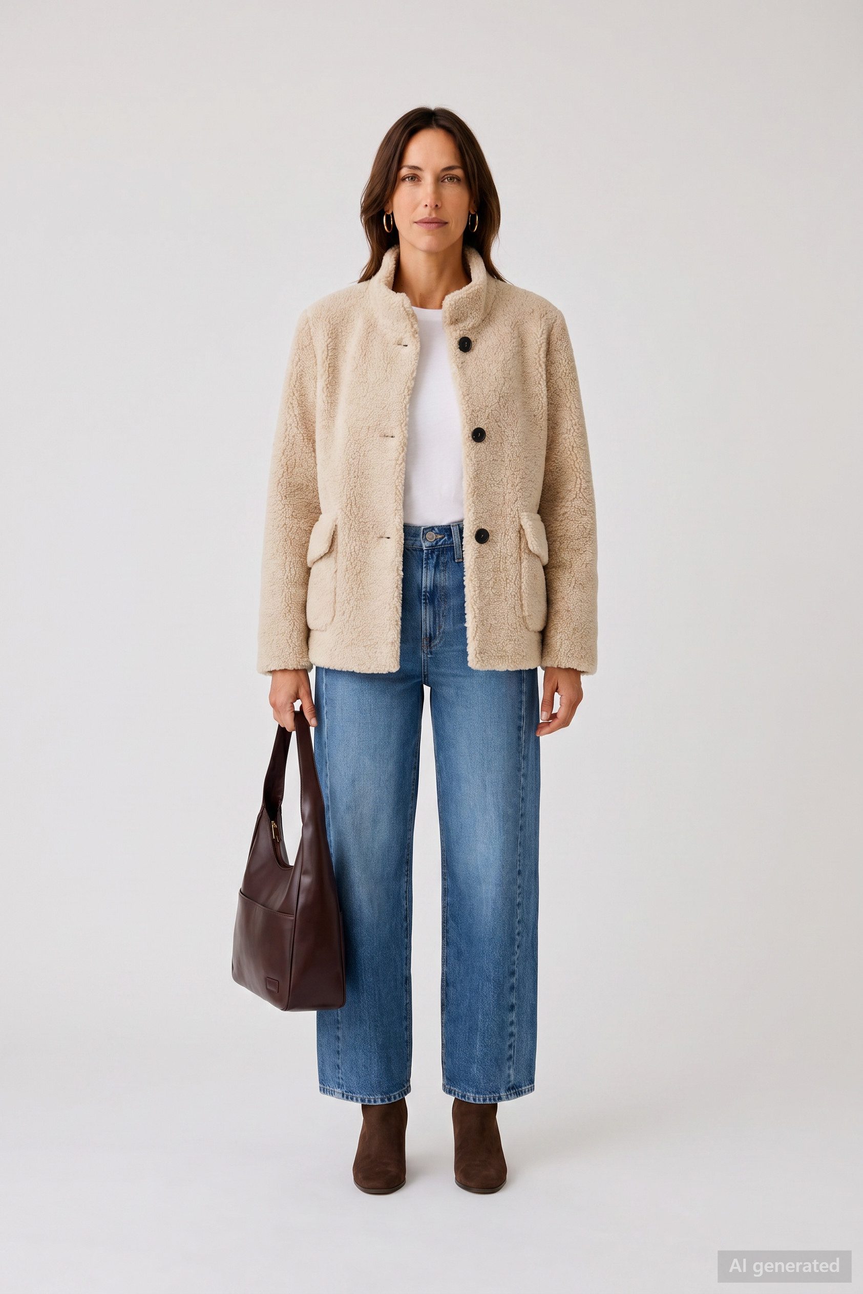 Barbara Lebek Wolljacke warme Teddyjacke für Damen mit modernem Schnitt