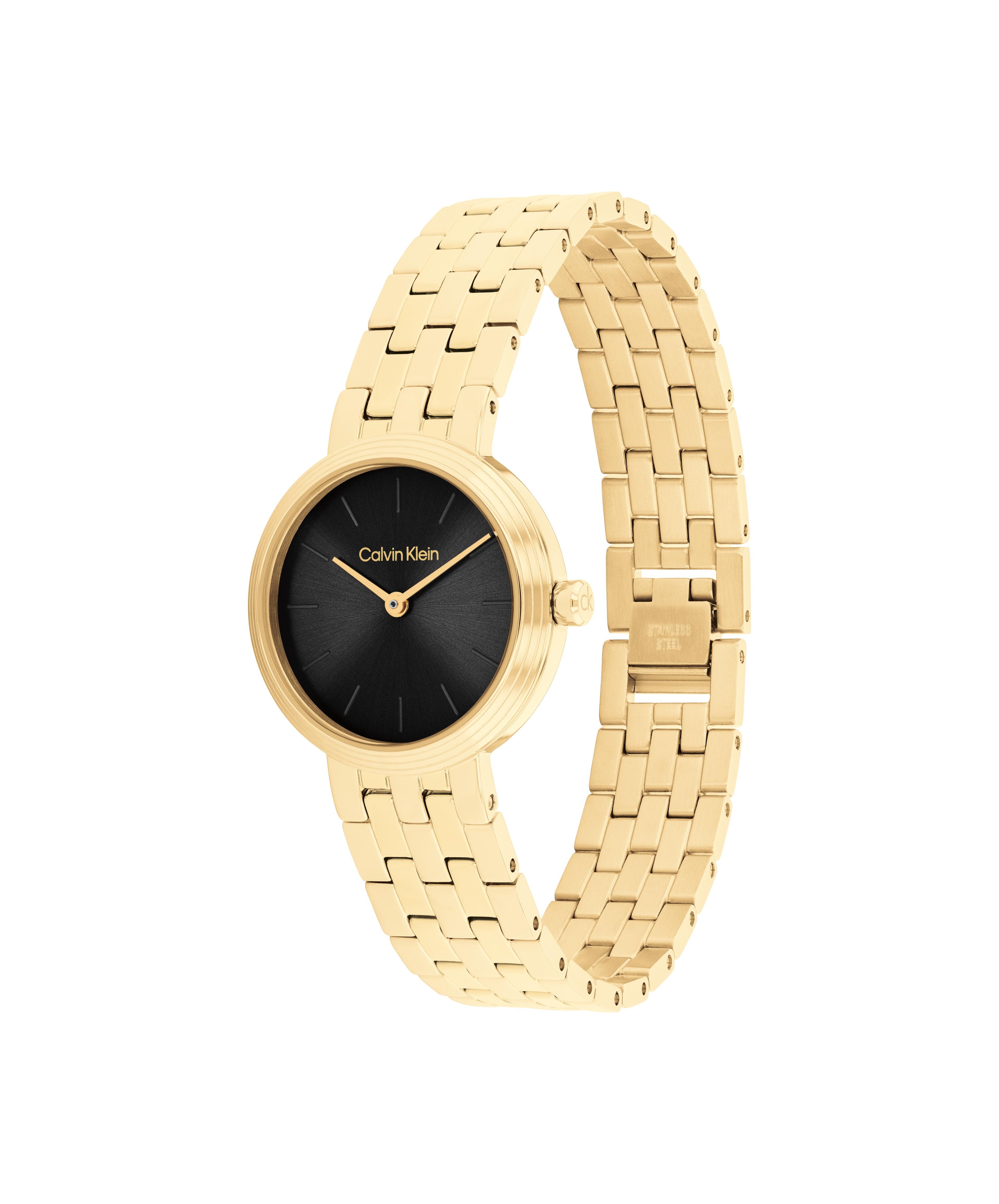 Calvin Klein Quarzuhr FORME 25100187, Armbanduhr, Damenuhr, Edelstahlarmband, analog