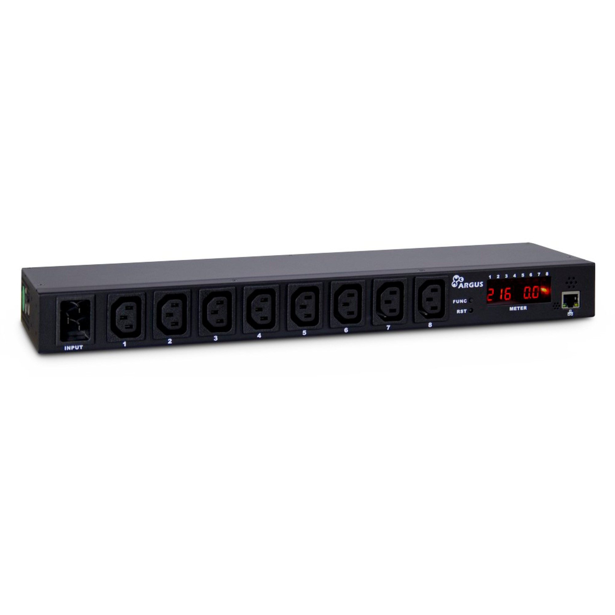 Inter-Tech Inter-Tech 19" Steckdosenleiste Argus SW-0816, Mehrfachsteckdose