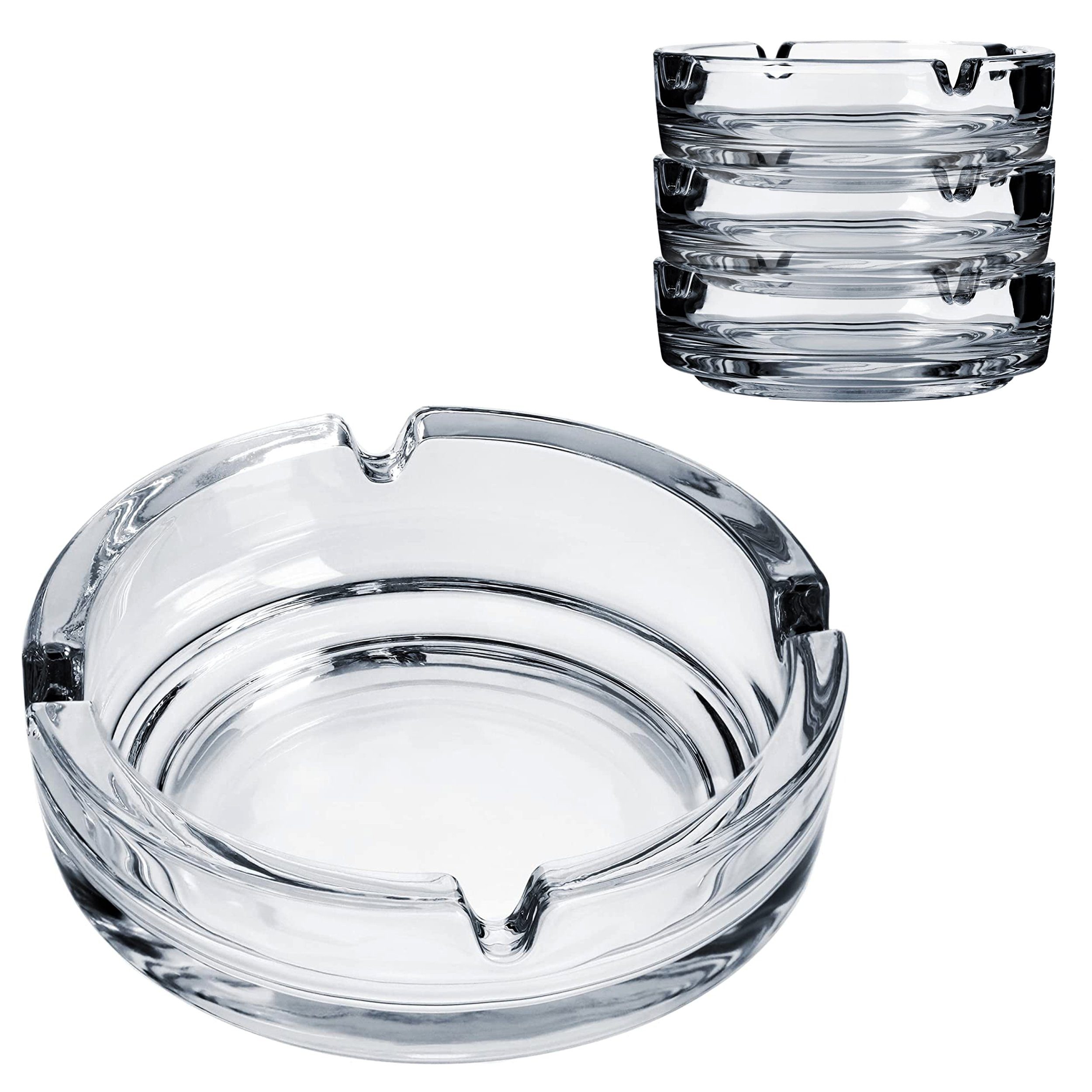 Konzept 11 Aschenbecher Tranparent Glas Aschenbecher aus
