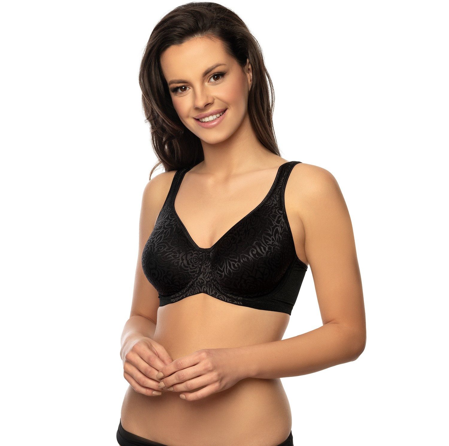 Viania Bügel-BH 244460 (1) Rose mit Bügel nahtlose vorgeformte Cups Schwarz günstig online kaufen