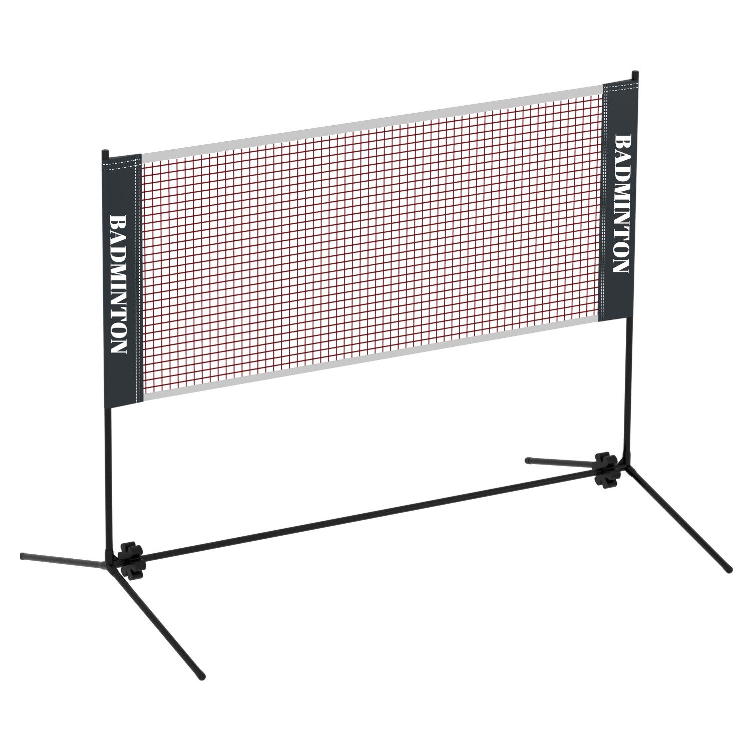Badmintonnetz Tennisnetz mit Ständer Höhenverstellbar faltbares Polyester 310 cm