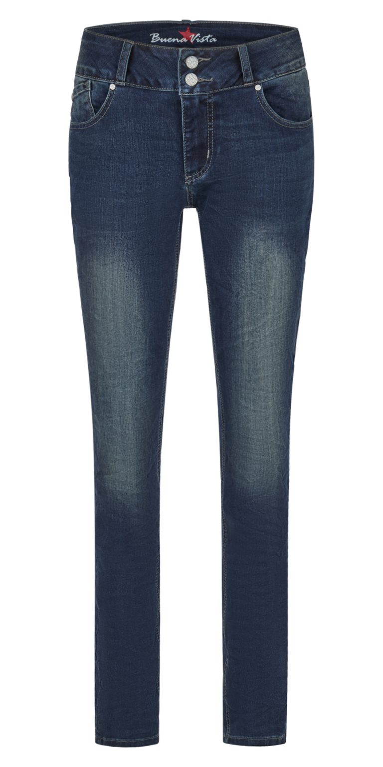 Buena Vista Gerade Jeans - Damen Skinny Jeans - High Waist ? Shaping Jeans ? stretch denim