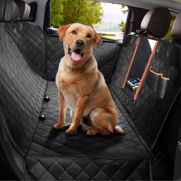 CALIYO Tierdecke Autoschondecke Hund Rücksitz mit Seitenschutz, Kratzfest Autodecke Hundematte Auto, Hunde Autositz 147x137cm