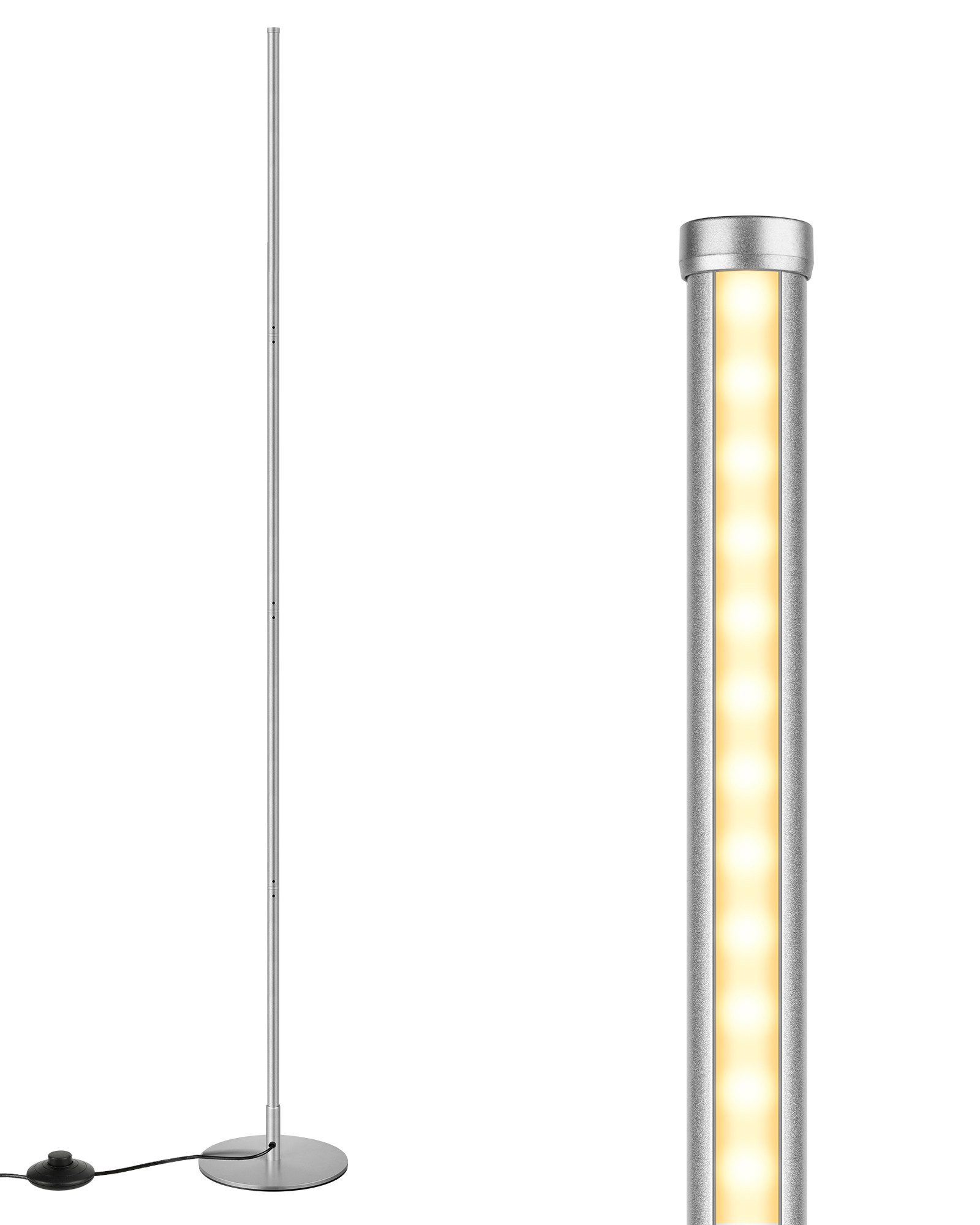 EDISHINE LED Stehlampe Wohnzimmer, LED fest integriert, Dimmbar, Höhenverst günstig online kaufen