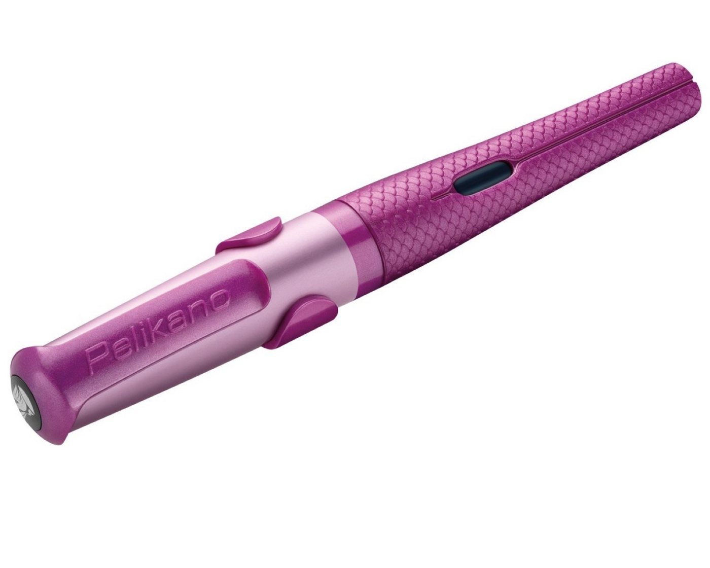 Thumbnail - Pelikan Marker Pelikano P480 Füller Feder M Lila 2x Patrone, Rechtshänder Schulfüller Ergonomisch Spezial-Griffzone