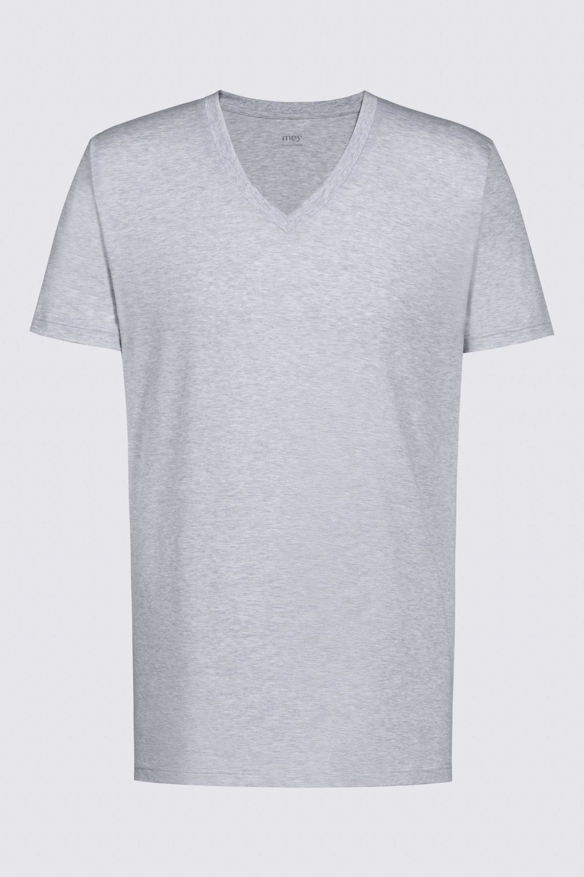 Mey V-Shirt Melange Dry Colour Grey Cotton Serie Uni (1-tlg) Light