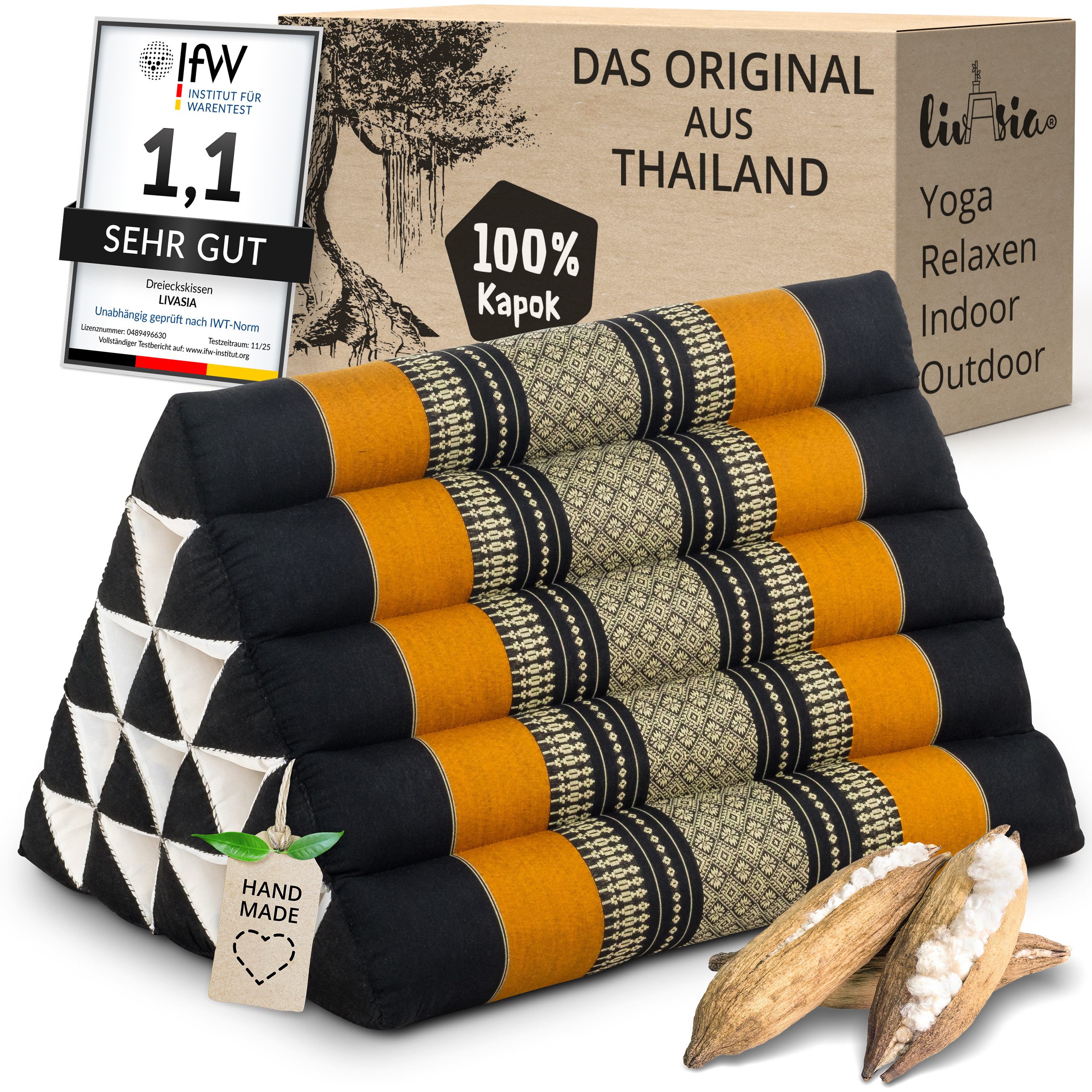Keilkissen Dreieckskissen hoch (Classic) - 38x55x35cm
