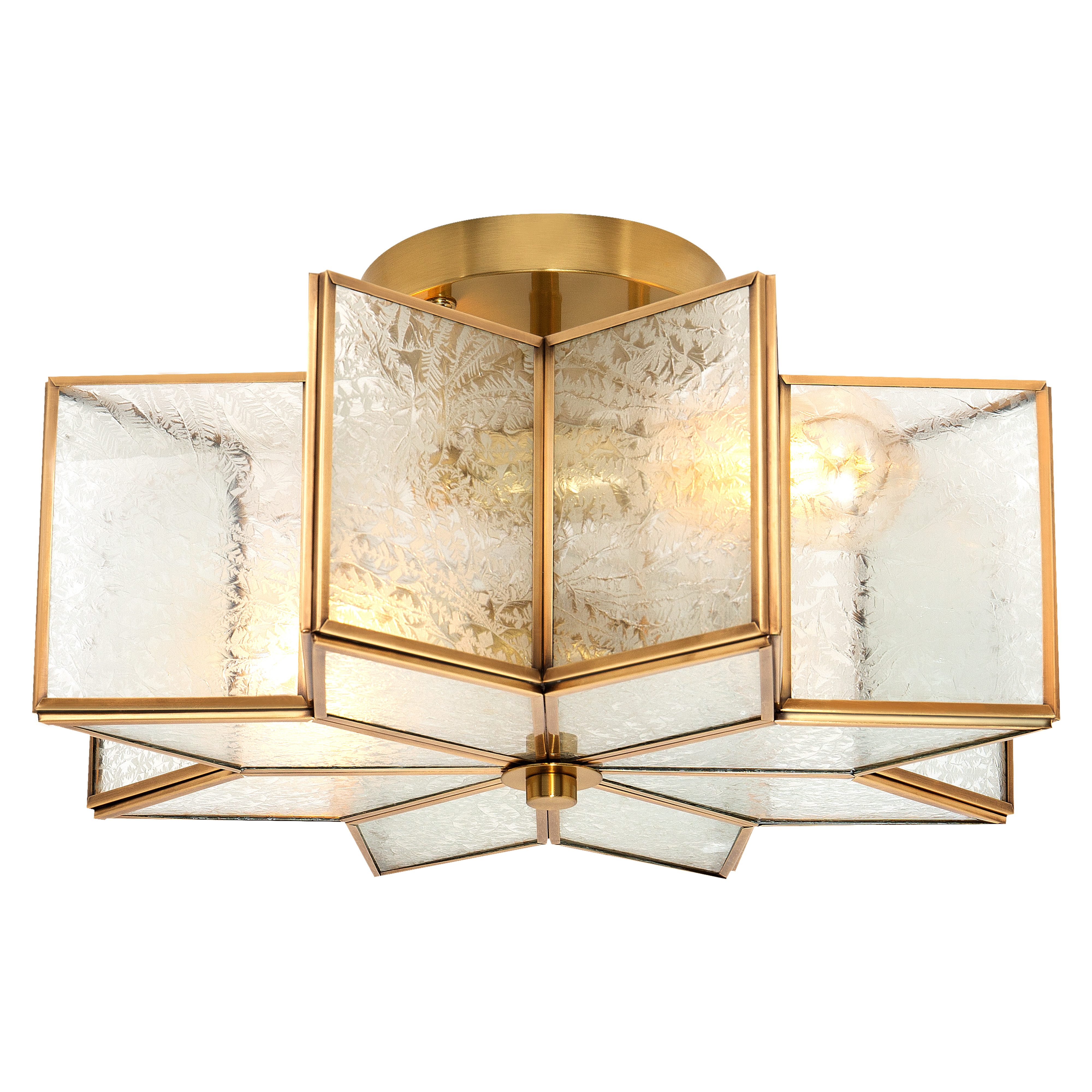 MLT&RIDDLE Deckenleuchte 2-Licht 41cm Einzigartige Sternförmige (8-Eck) Hal günstig online kaufen