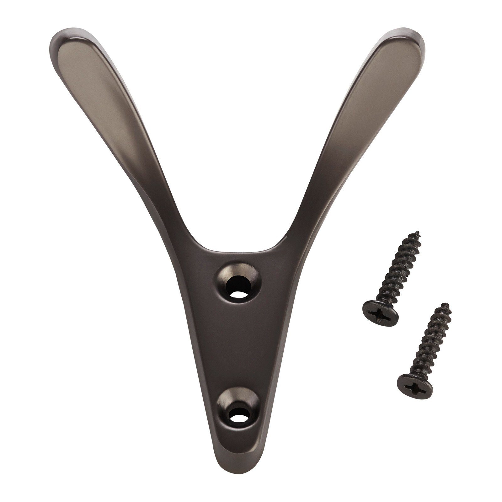 SO-TECH® Kleiderhaken Garderobenhaken VOLTA 77 x 68 x 30 mm inkl. Schrauben, (1-St), Titangrau