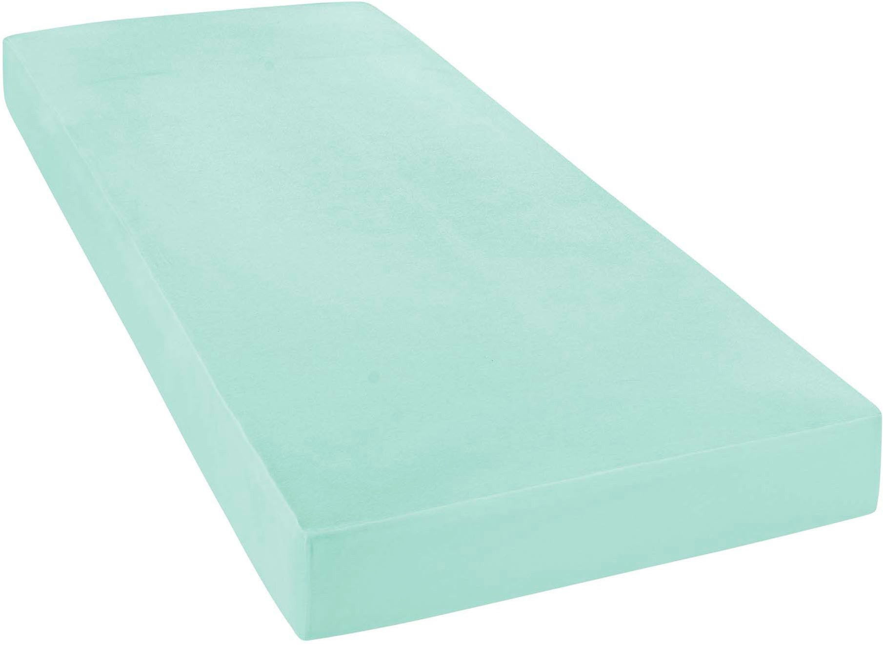 Janine Spannbettlaken ELASTIC 5002, Jersey-Elasthan, Gummizug: rundum, (1 Stück), für Matratzen bis 35 cm Höhe, 95% Baumwolle, hochwertig, langlebig