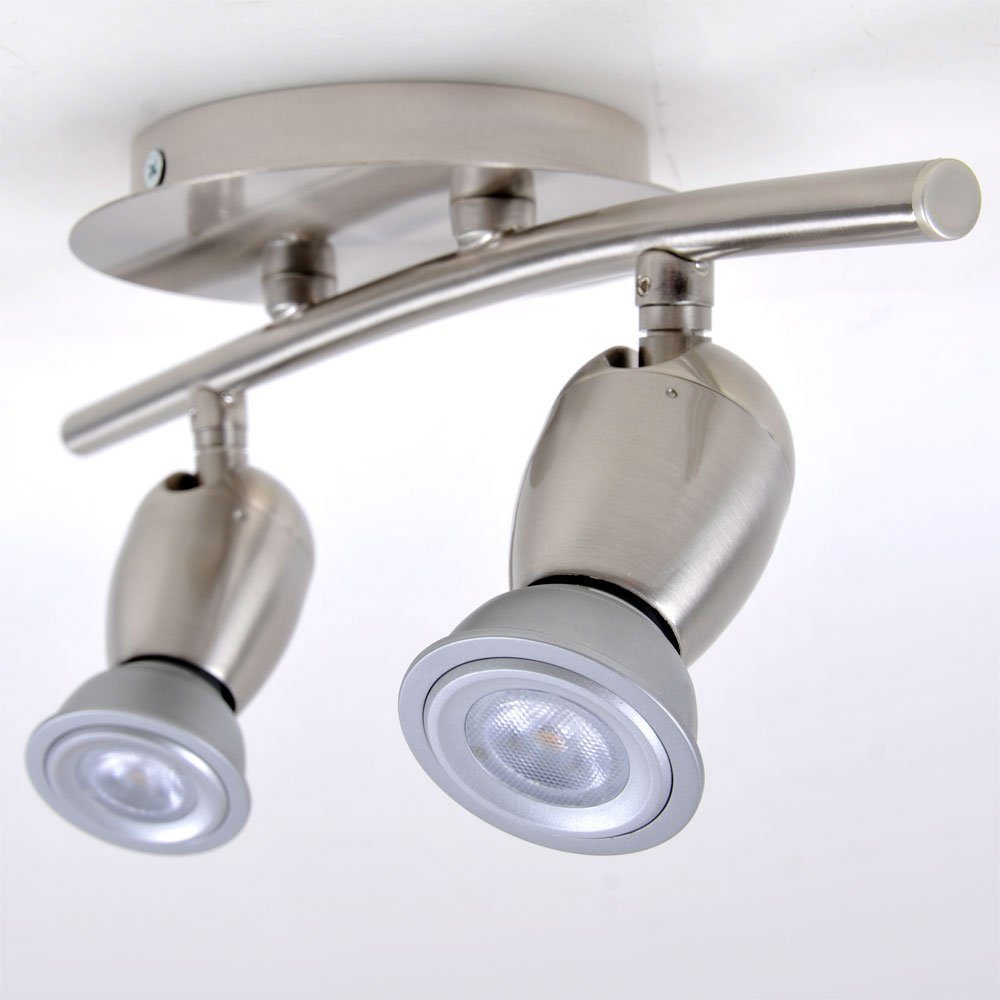 Spotleuchte Chrom inklusive, LED Spotlampe LED Philips Warmweiß, Leuchtmittel Deckenleuchte Deckenleuchte, Deckenlampe