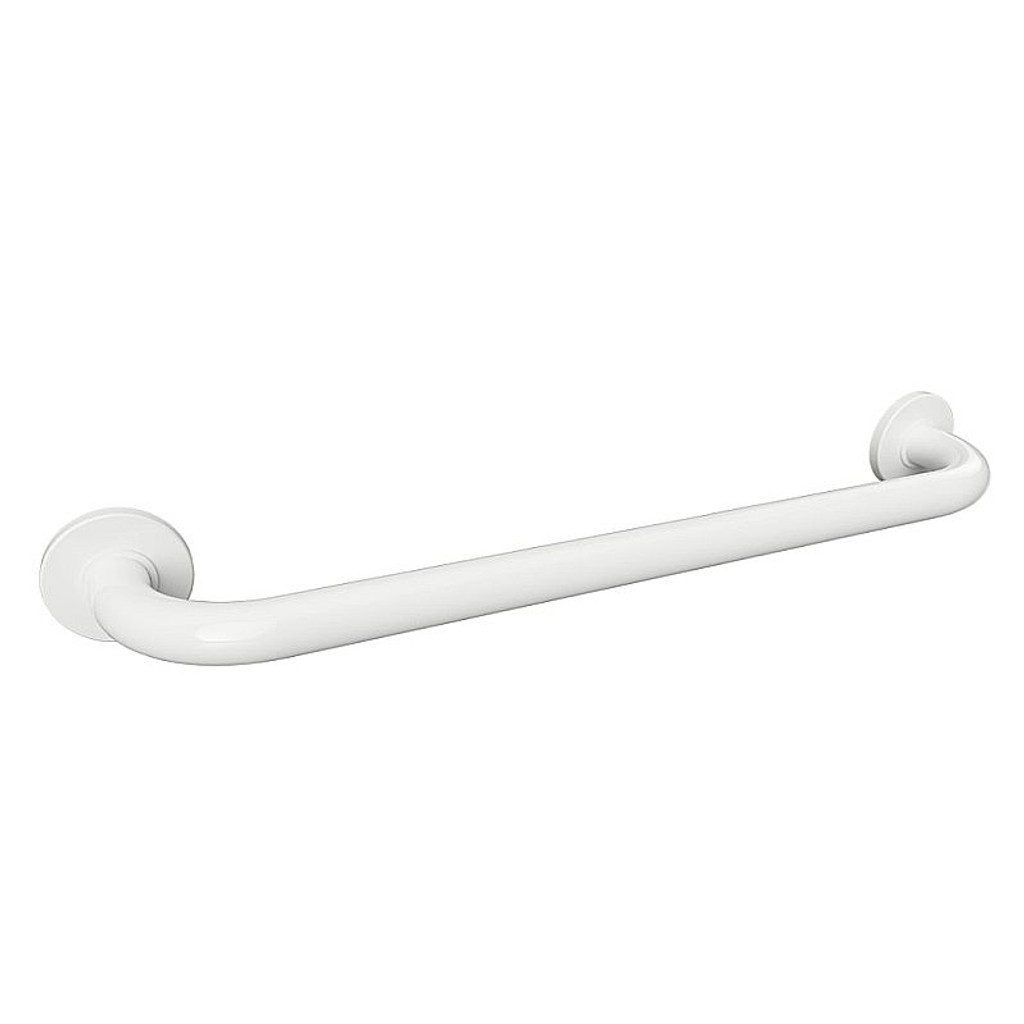 BRILLANTBAD® Haltegriff BELP Haltegriff Eisen Weiß mit Abdeckung für Bad & WC >> Bohren