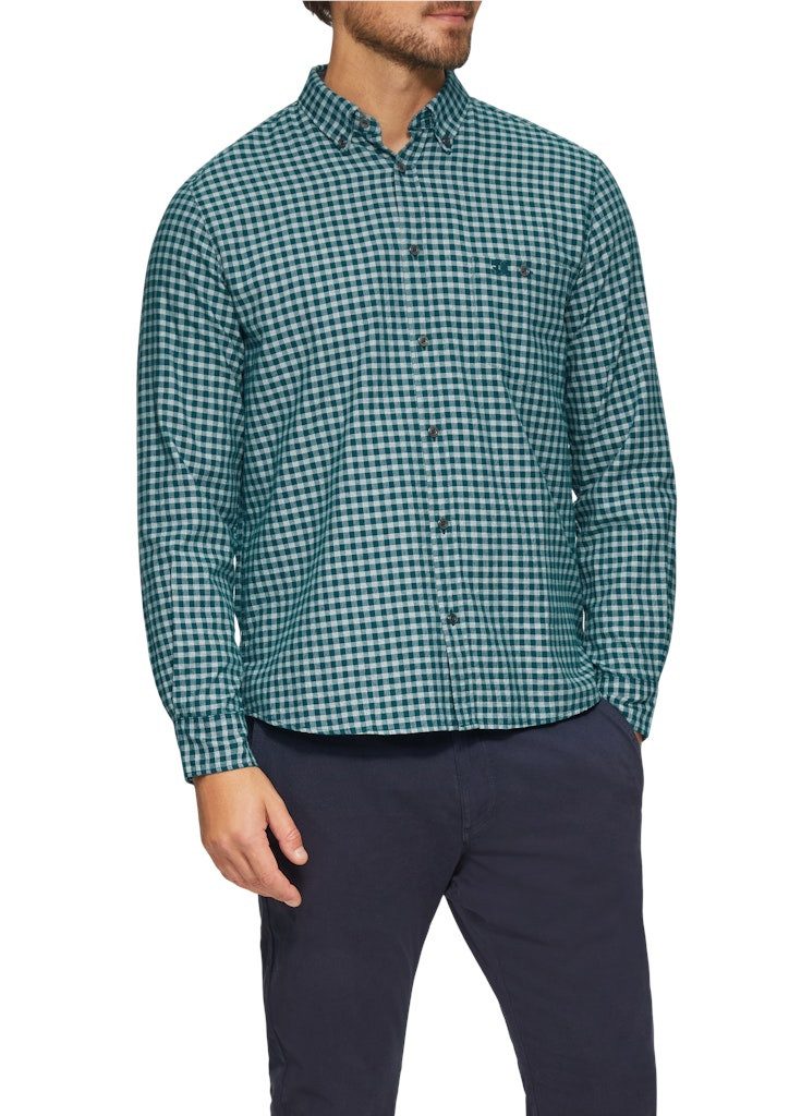 s.Oliver Langarmhemd mit All-Over Muster günstig online kaufen
