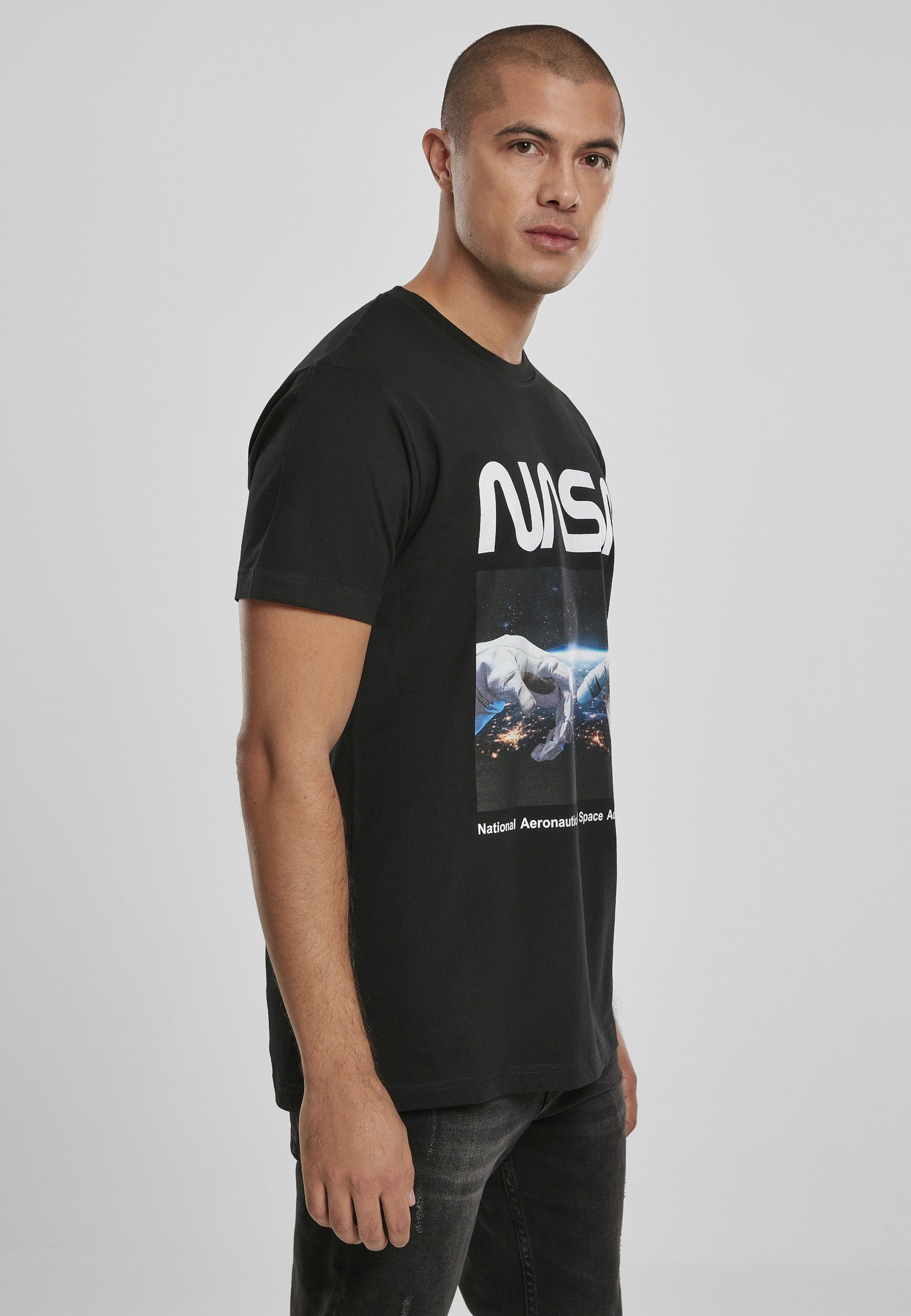 MisterTee T-Shirt Herren NASA Astronaut Tee Hands (1-tlg) white
