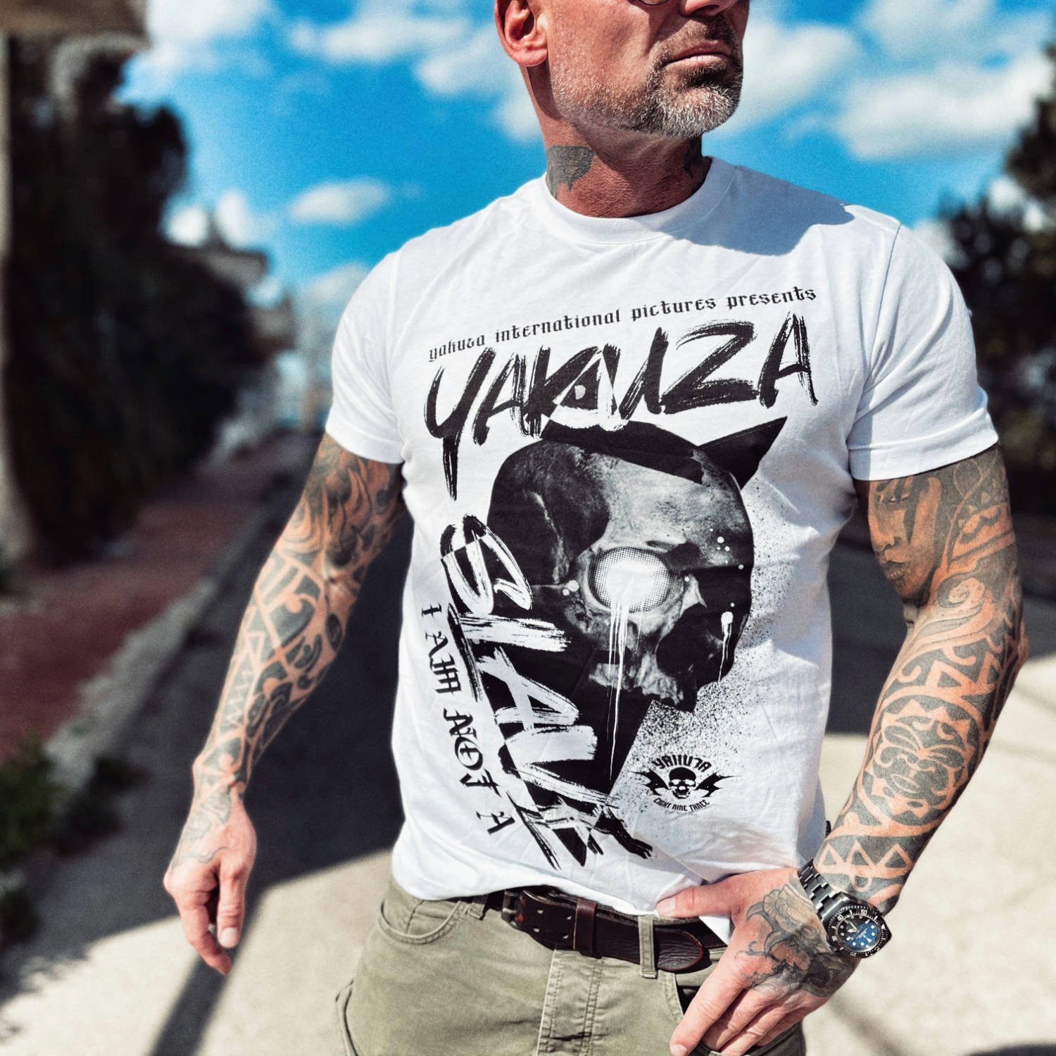 YAKUZA T-Shirt Not A Slave weiß | T-Shirts