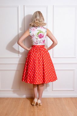 Hearts & Roses London A-Linien-Rock Paula 50er Polka Dot Rockabilly Retro Vintage Swing