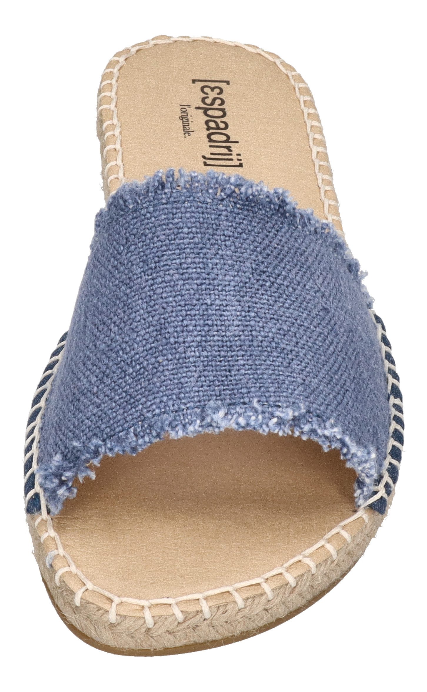 espadrij l´originale PLAGE LINEN Pantolette Dusty Blue