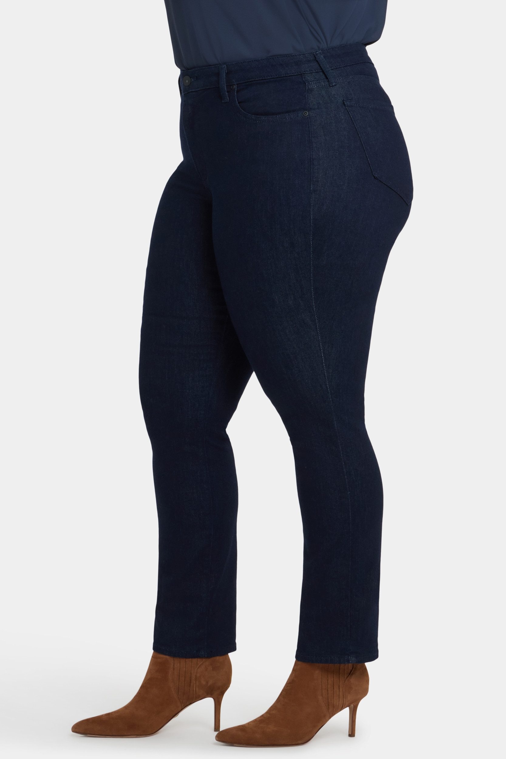 NYDJ Slim-fit-Jeans Sheri Slim Jeans Dunkelblauem Premium Denim (Plus)