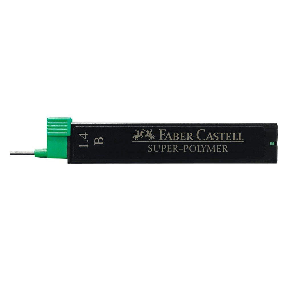 Faber-Castell Feinminen-Bleistiftminen schwarz B 1,4 mm, 6 St. Tintenpatrone