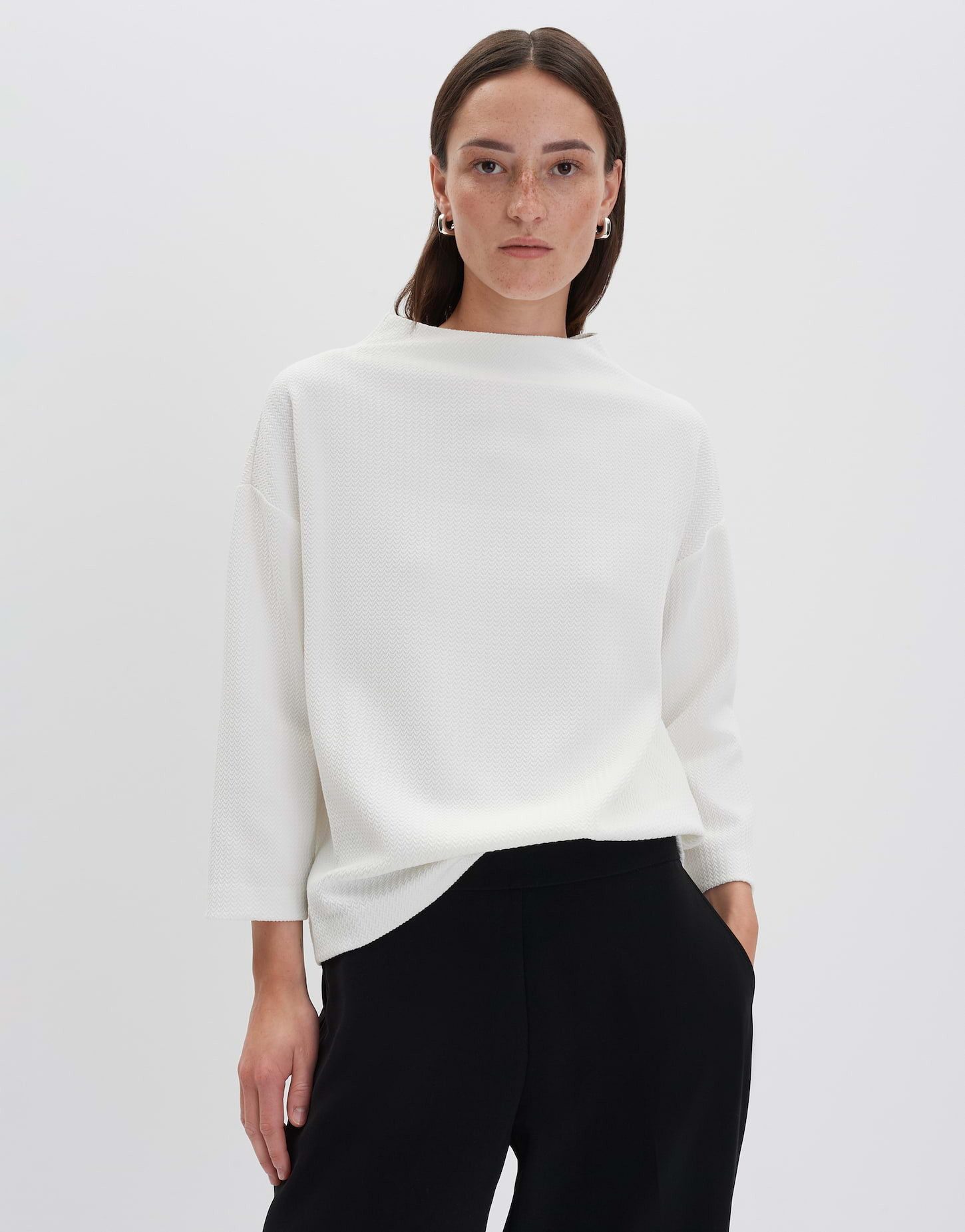 someday 3/4-Arm-Shirt KELBY Regular mit Fischgratstruktur lockere Passform, günstig online kaufen