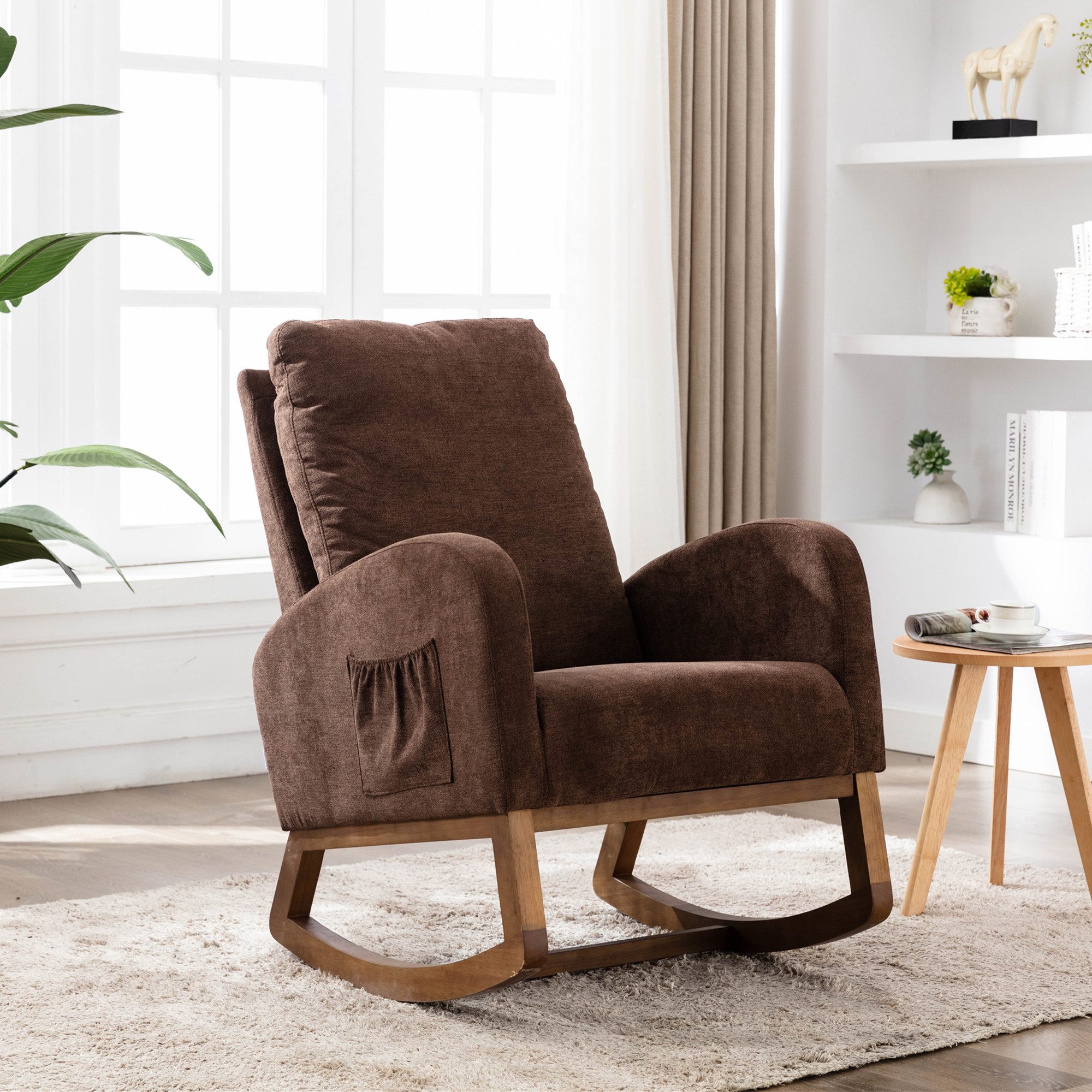 KLAM HOME Stuhl Relaxsessel Schaukelsessel Sessel günstig online kaufen
