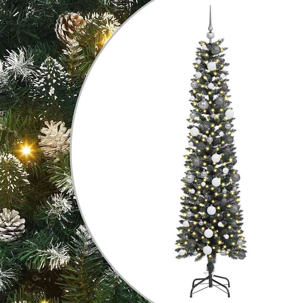 vidaXL LED Baum Künstlicher Weihnachtsbaum mit 300 LEDs mit Ständer Grün 210 cm