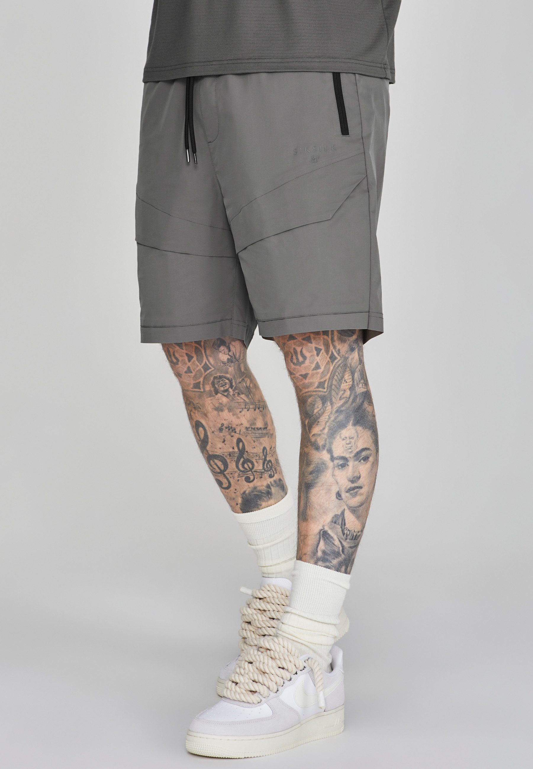 Siksilk Карго SikSilk Herren Graue Cargo Шорты