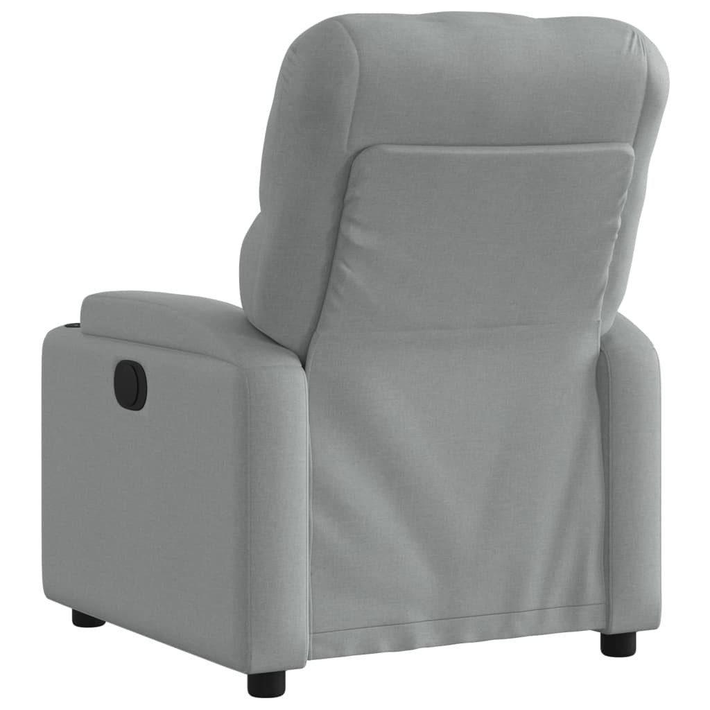 vidaXL Sessel Relaxsessel Hellgrau Stoff (1-St) günstig online kaufen