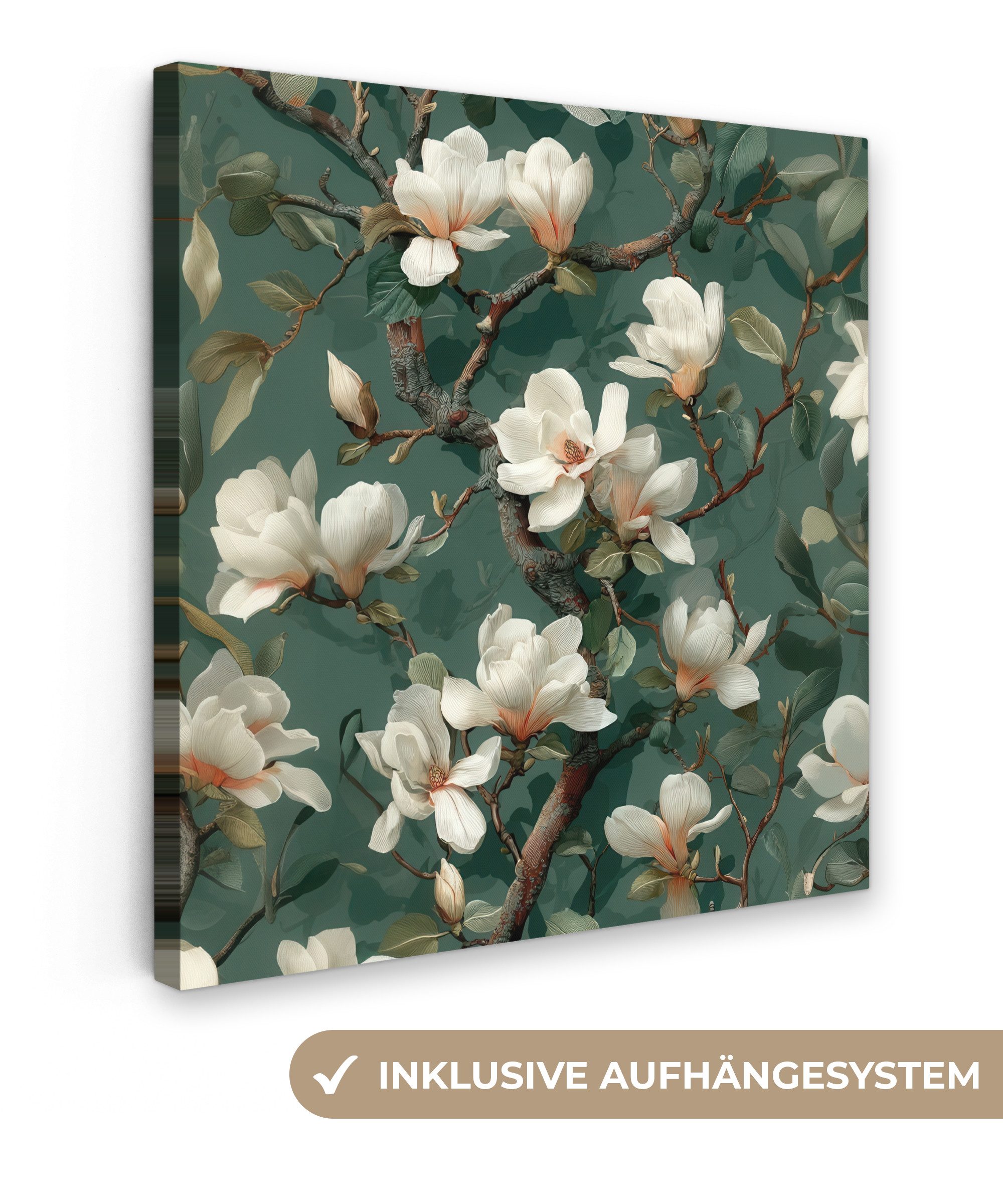 OneMillionCanvasses® Leinwandbild Blumen - Zweige - günstig online kaufen