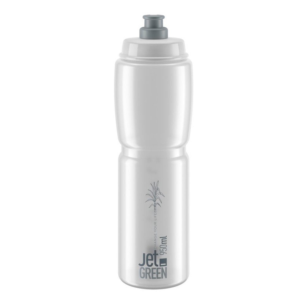 Elite Trinkflasche Trinkflasche Jet Green 950ml, klar/grau, Biokunststoff