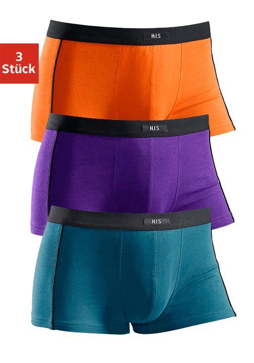 H.I.S Hipster (Packung, 3-St) knapp sitzende Boxershorts aus Baumwollmischung