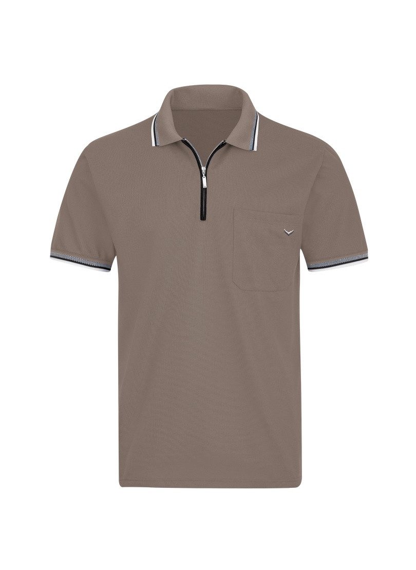 Trigema Poloshirt TRIGEMA Poloshirt mit Reißverschluss (1-tlg)