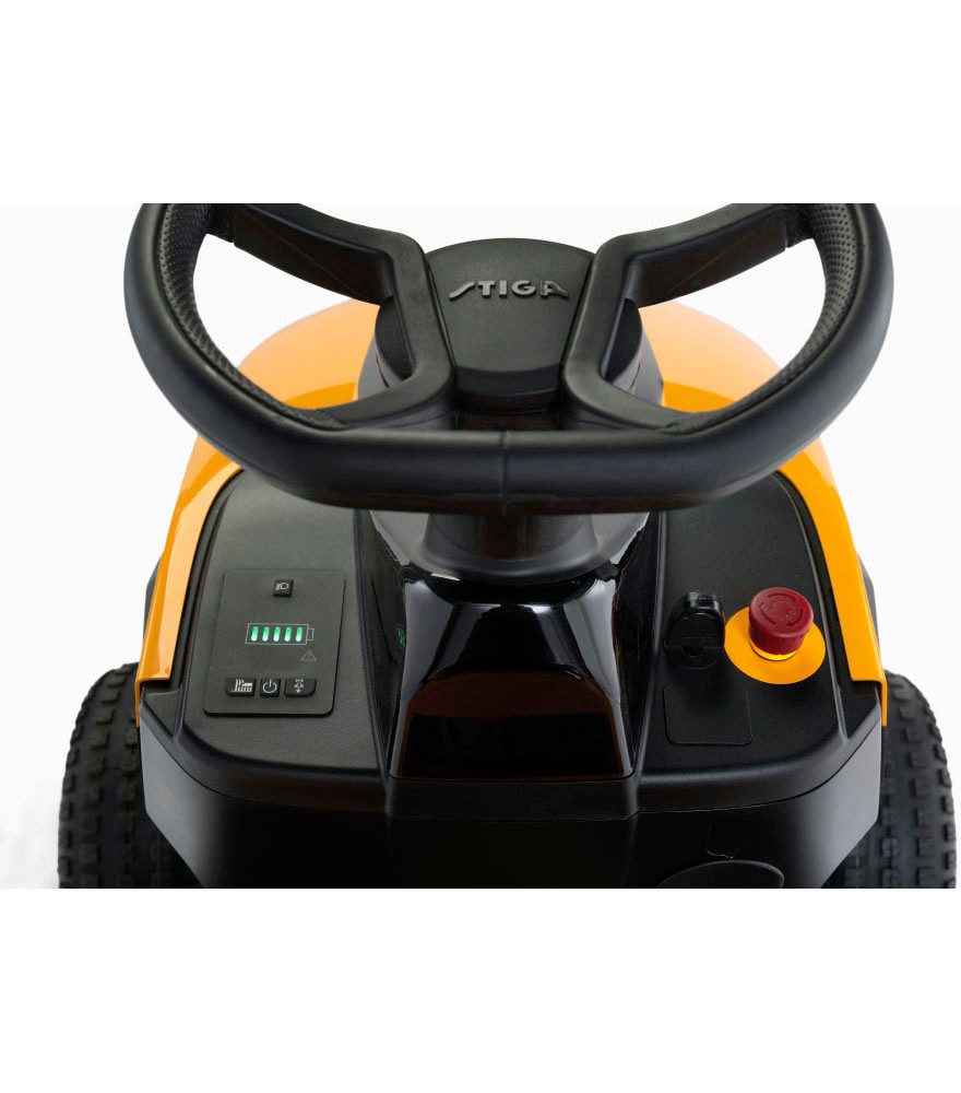 STIGA GARDEN Akku-Rasentraktor Tornado 398e, 98 cm Schnittbreite, Tempomat, stufenloses ePower-Getriebe, 30 Ah Akku