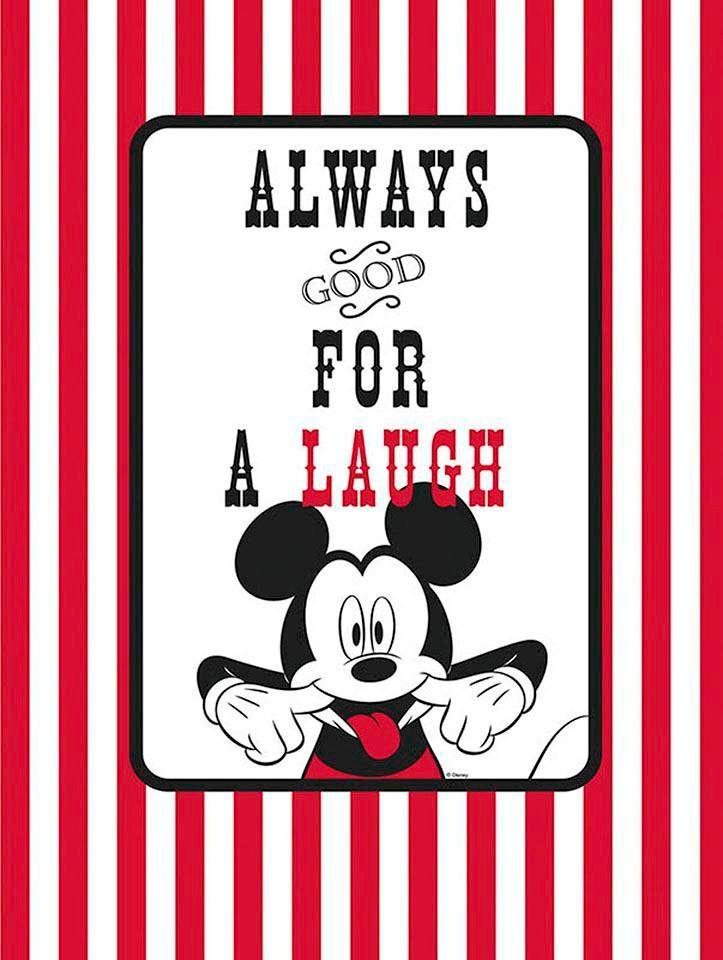 Komar Poster Mickey Mouse Laugh, Disney (1 St), Kinderzimmer, Schlafzimmer,  Wohnzimmer