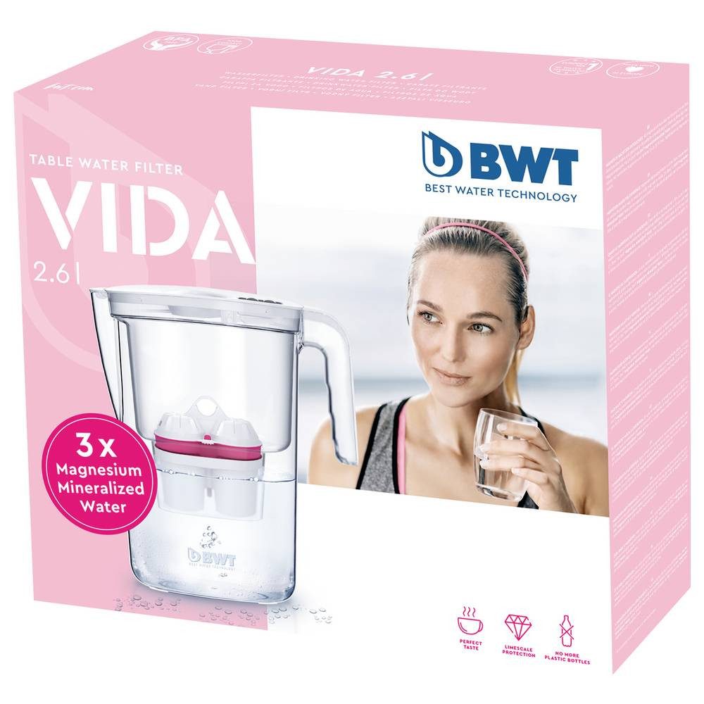 BWT Wasserfilter VIDA man 815485 Wasserfilter 2.6 l Weiß