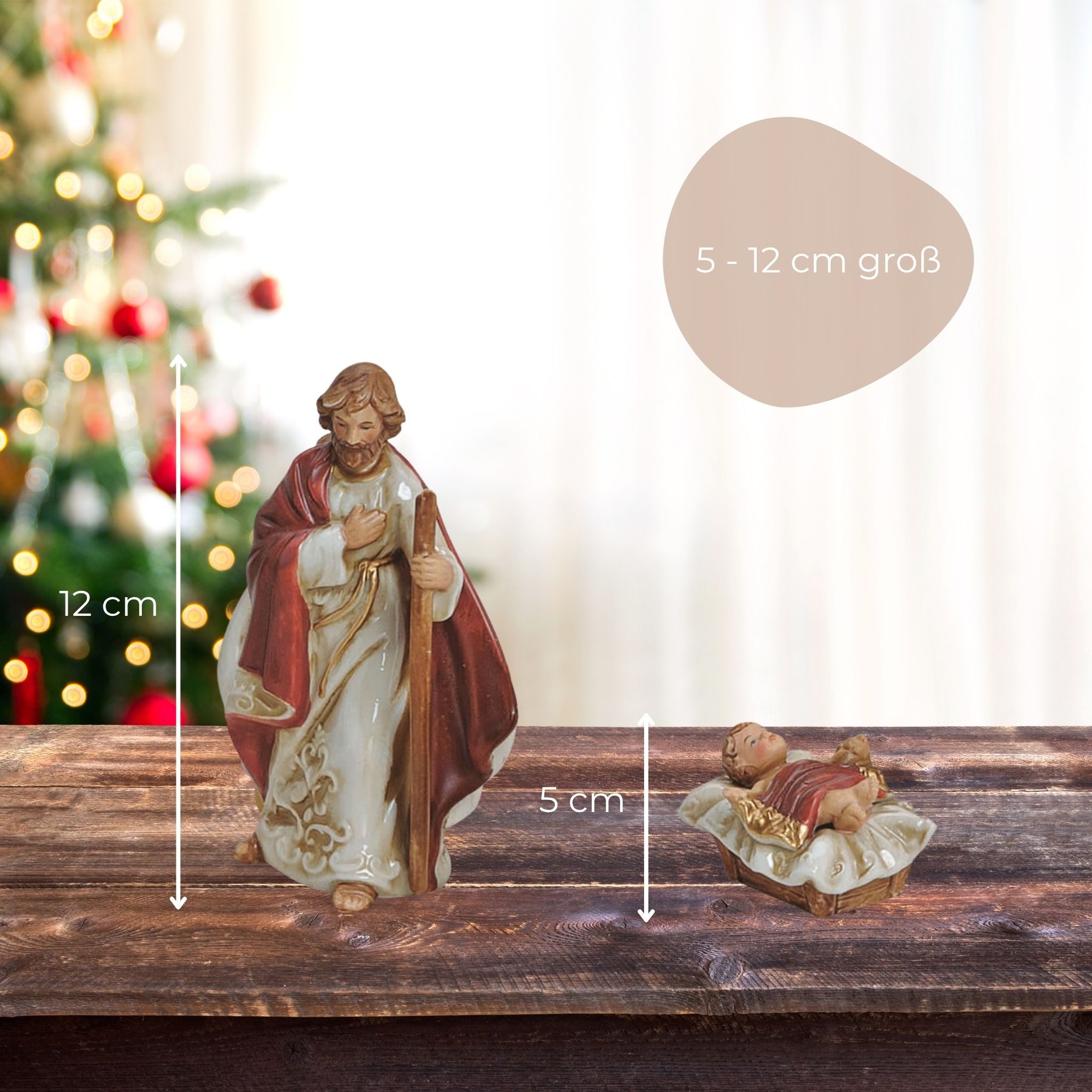 matches21 HOME & HOBBY Krippe Krippen-Figuren Set 10-tlg. in 5 - 12 cm für günstig online kaufen