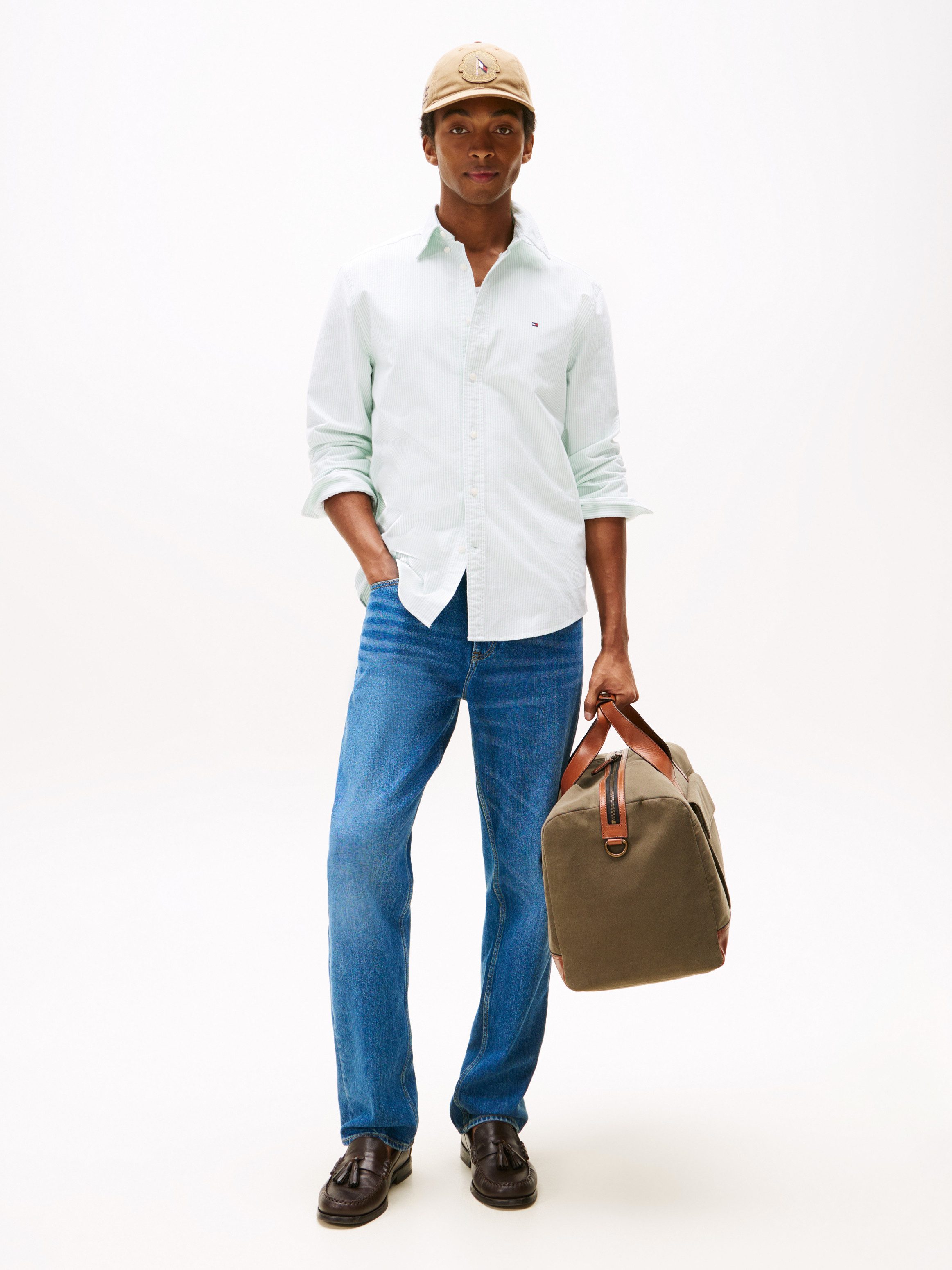 Tommy Hilfiger Langarmhemd HERITAGE OXFORD STRIPE RF SHIRT günstig online kaufen