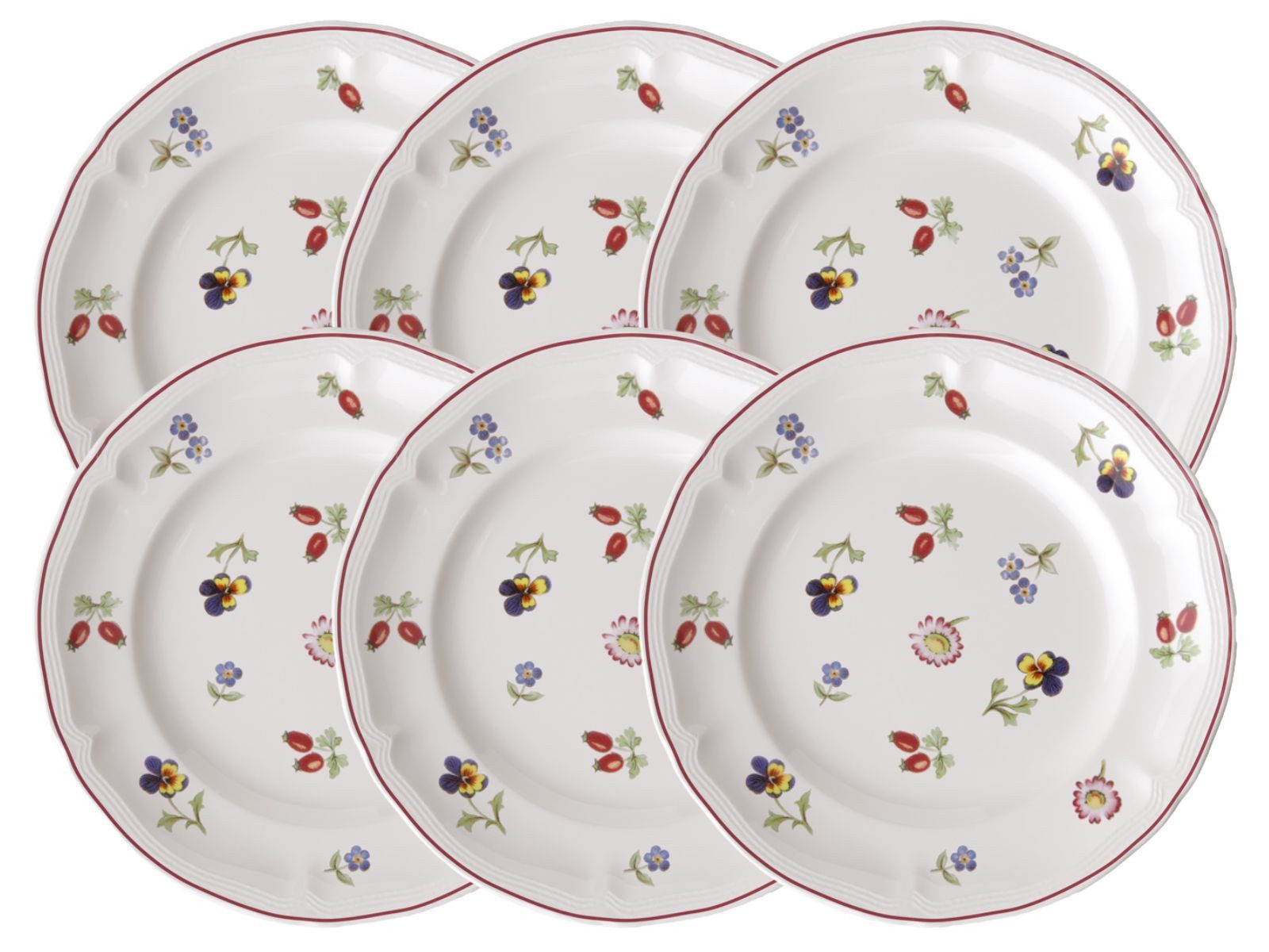 Villeroy & Boch Brotteller Petite Fleur Brotteller 17cm Set6