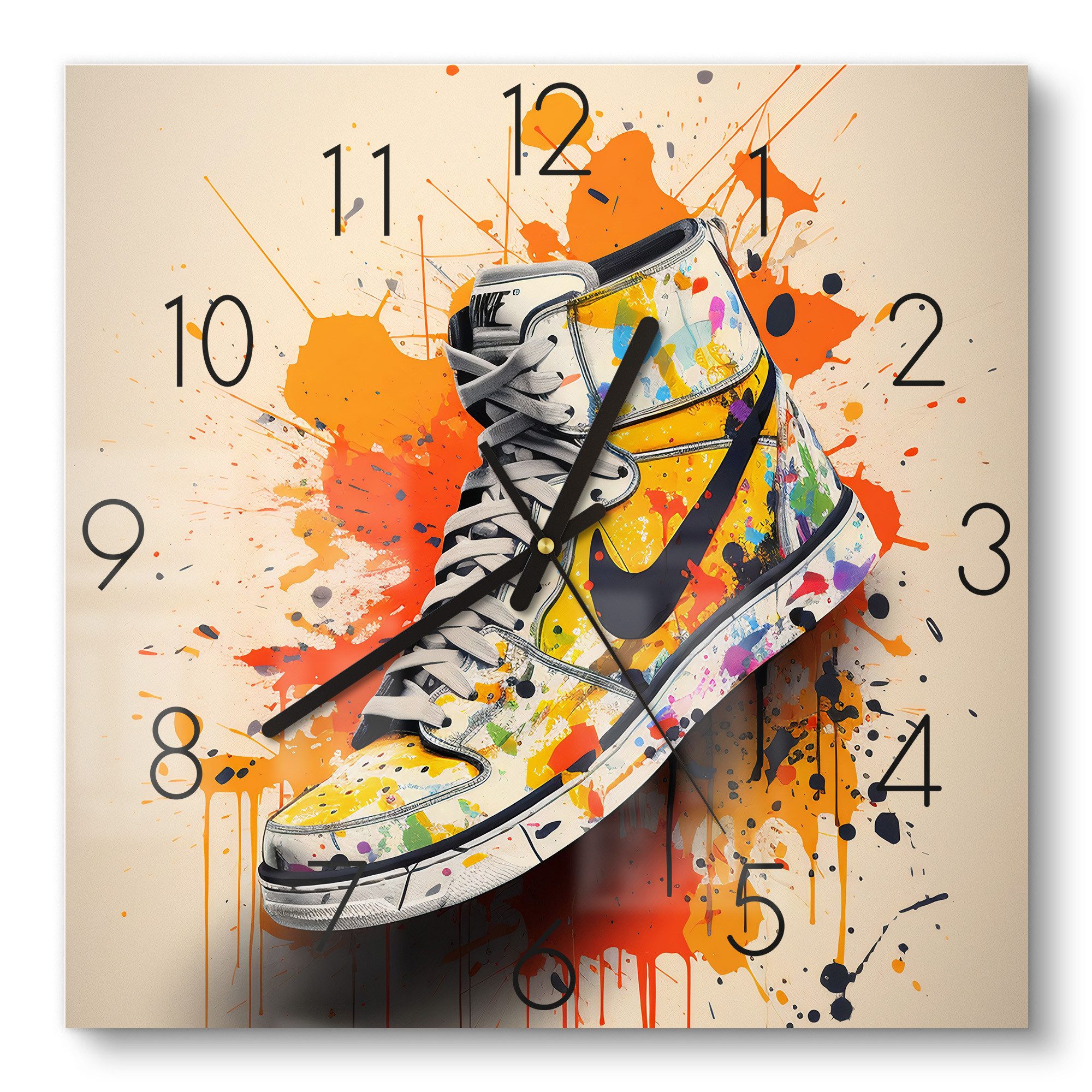 DEQOART Wanduhr 'Streetwear Symphony' (Glas Glasuhr günstig online kaufen