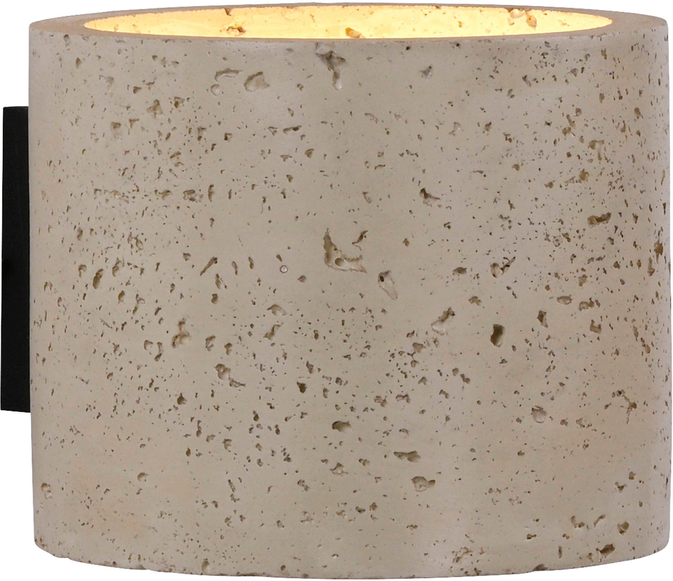 SCHÖNER WOHNEN-Kollektion LED Wandleuchte TRAVENTA, ohne Leuchtmittel, SCHÖNER WOHNEN Kollektion, Travertinoptik, Downlight