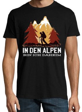 Youth Designz T-Shirt In Den Alpen Bin Ich Daheim Herren Shirt mit trendigem Frontprint