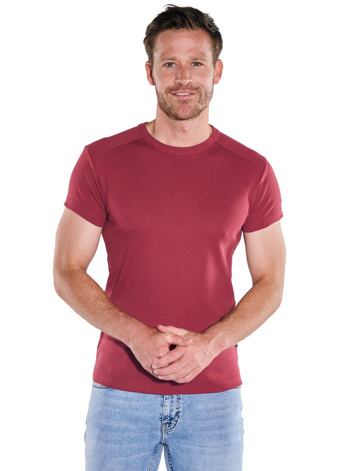 Engbers T-Shirt Herren T-Shirt "My Favorite" organic, Dunkelrot