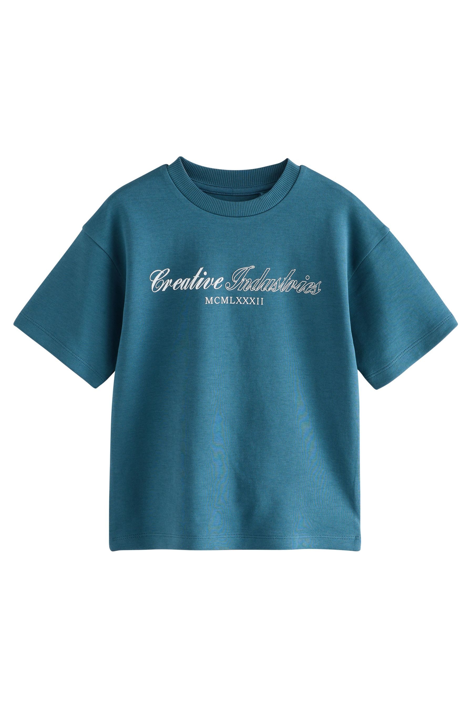 Next Print-Shirt Kurzarm-T-Shirt aus schwerem Material mit Grafik (1-tlg)