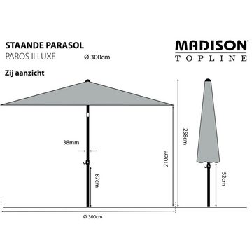 Madison Balkonsichtschutz Sonnenschirm Paros II Luxe 300 cm Saphirblau