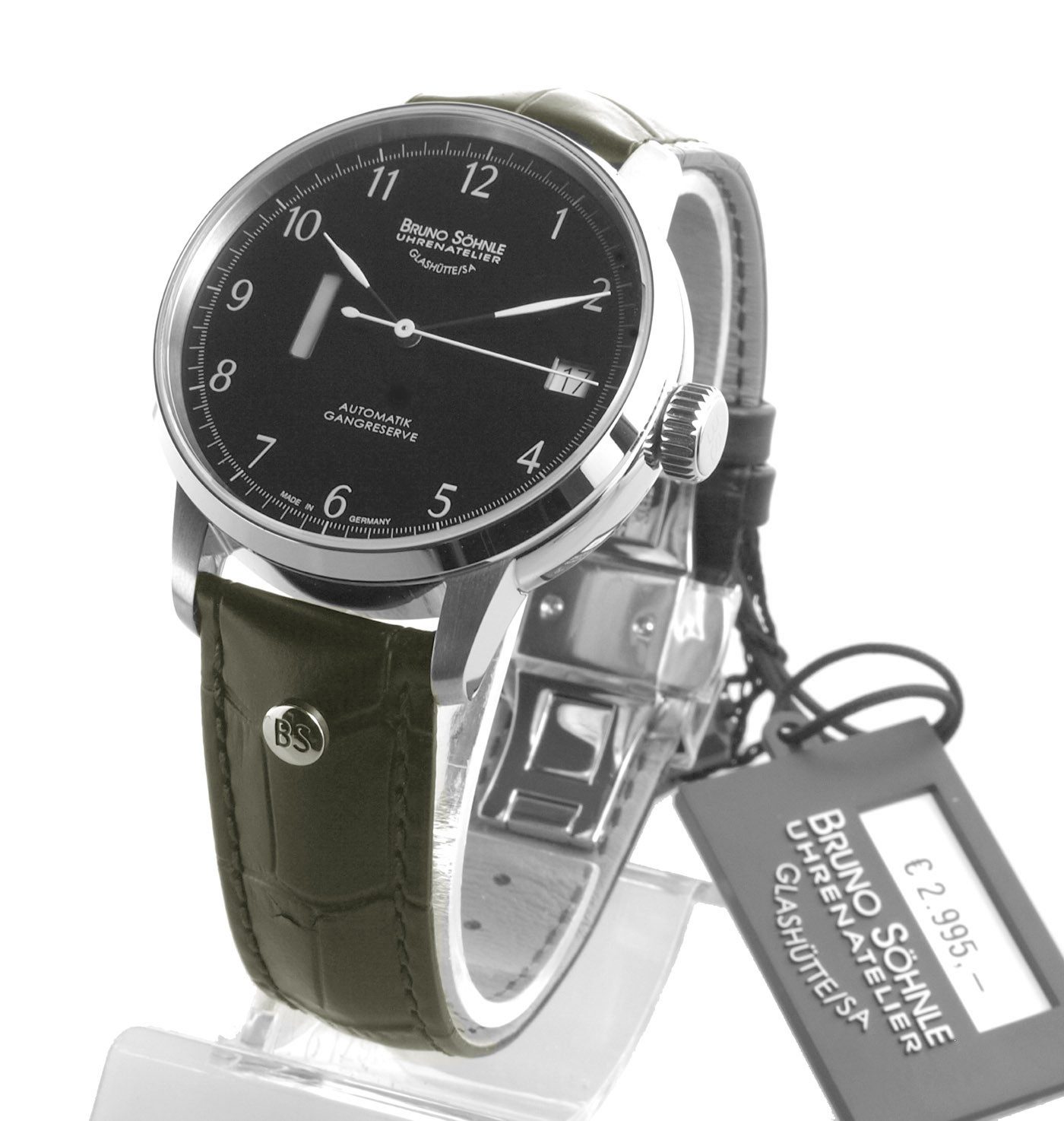 BRUNO SÖHNLE Automatikuhr Herren Uhr Hamburg Gangreserve Hamburg, Gangreserveanzeige