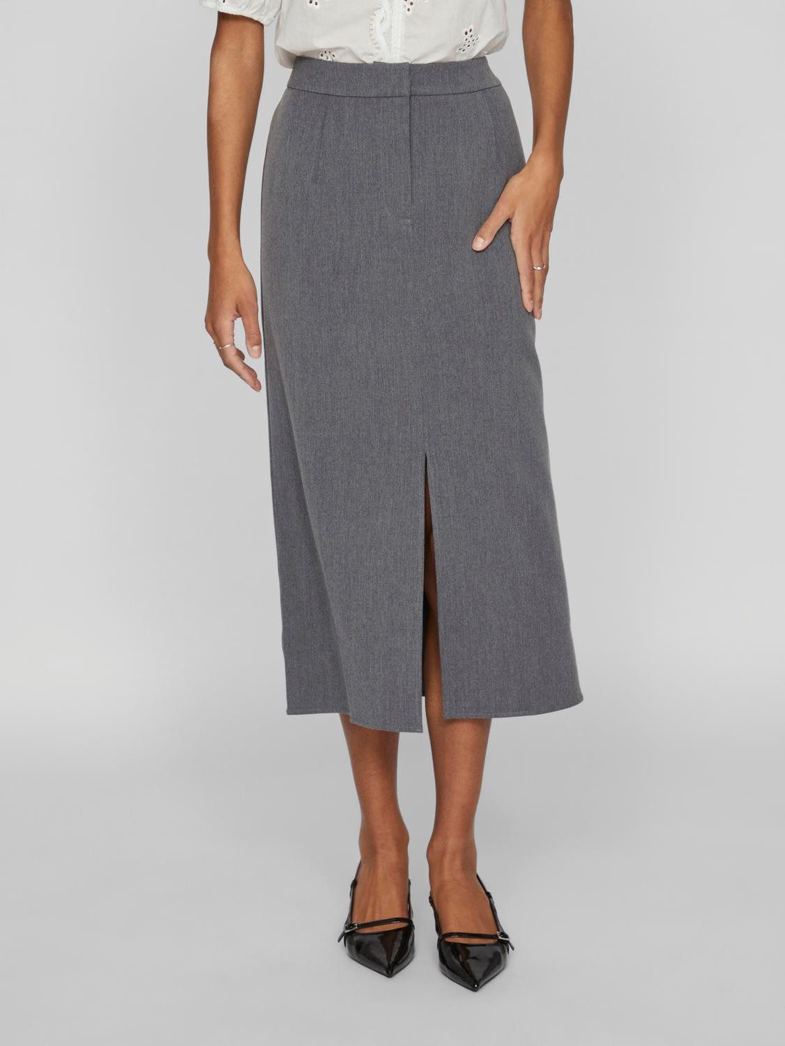 Vila Maxirock VIVARONE HW LONG SKIRT günstig online kaufen